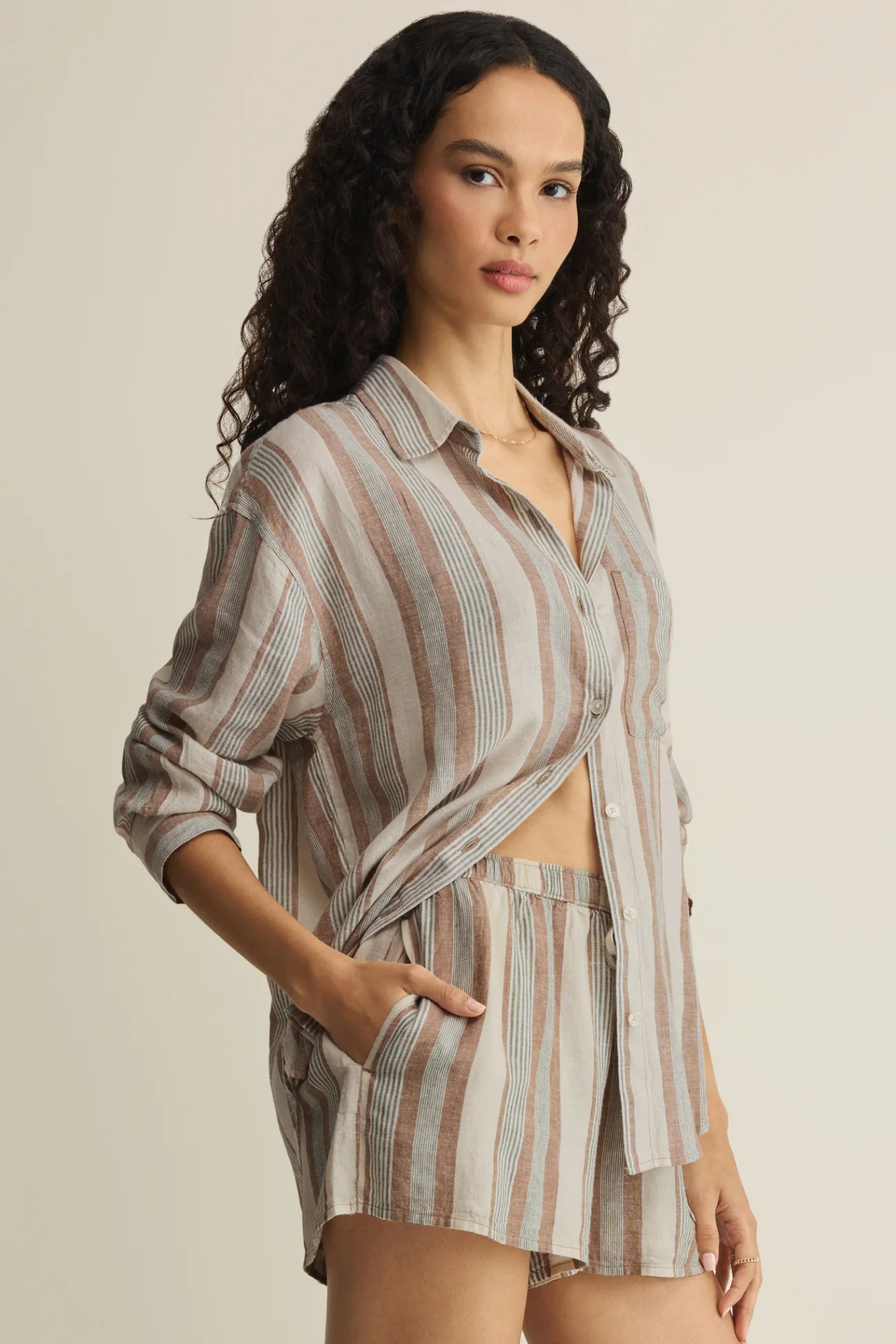 Island Coconut Striped Short