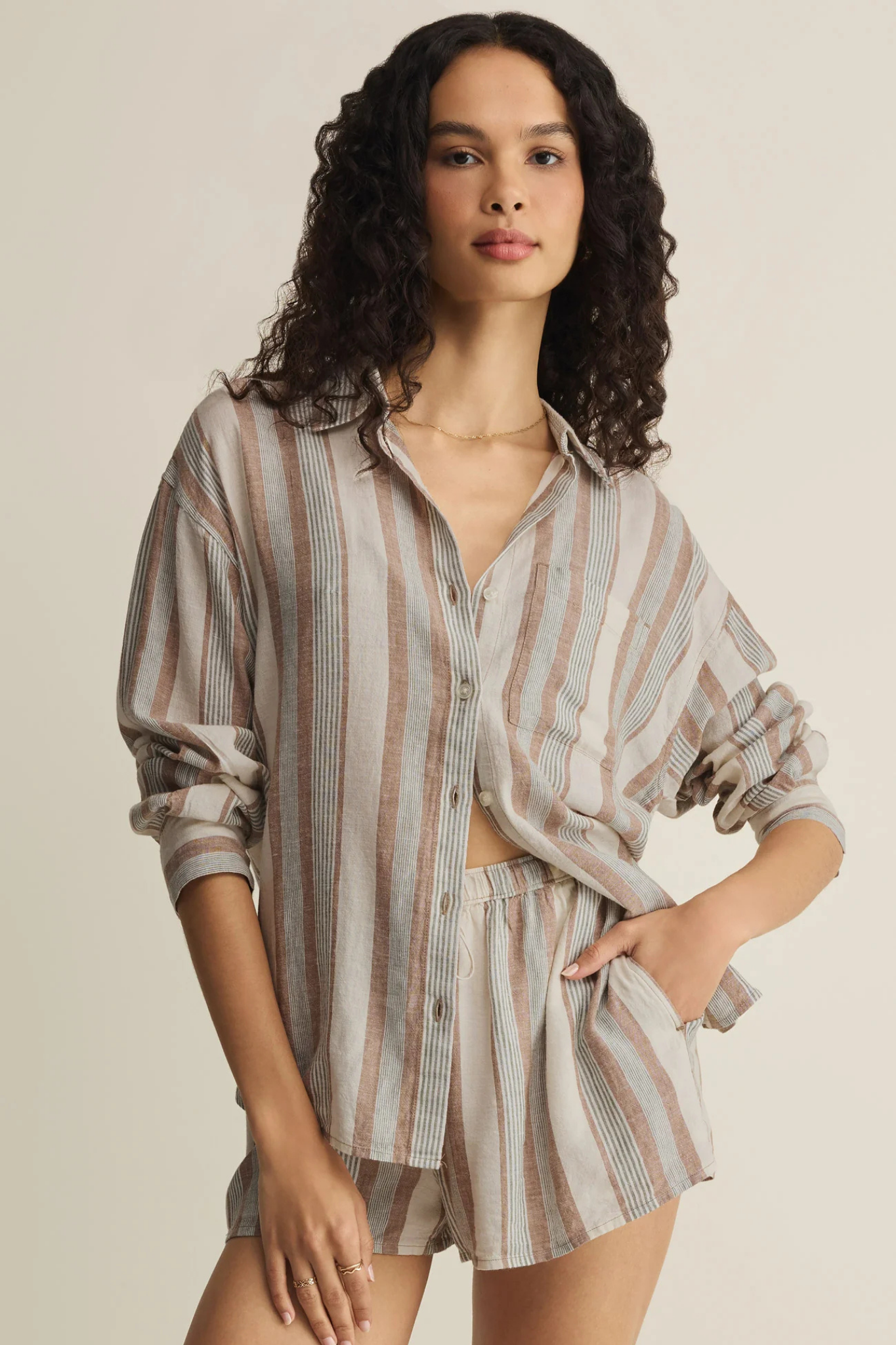 Island Coconut Striped Top