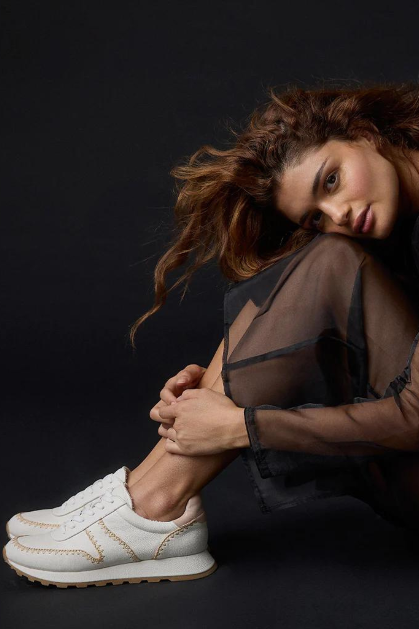 Ayita White Leather Sneaker