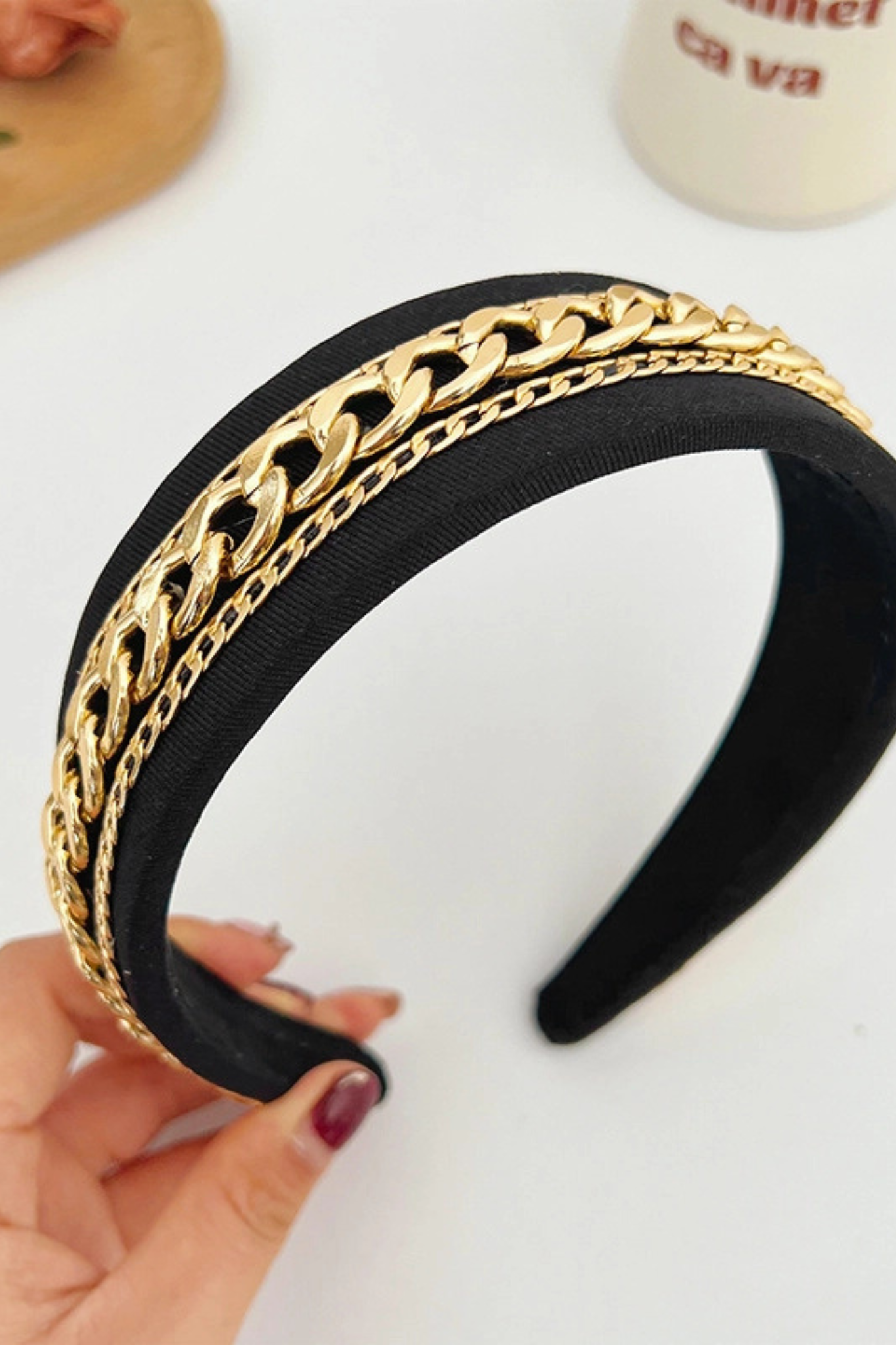 Black Chain Link Headband