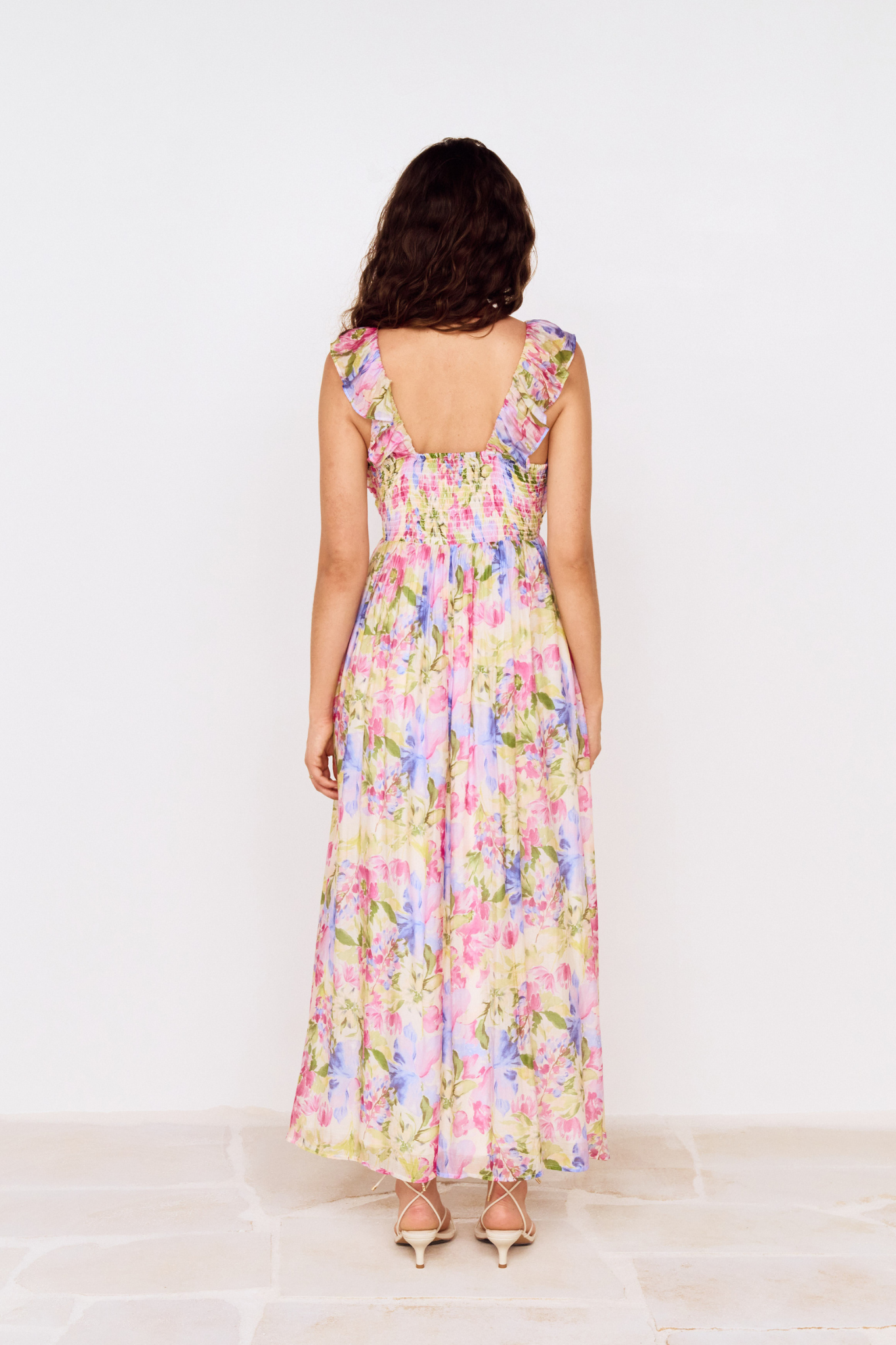 Celina Watercolor Floral Maxi