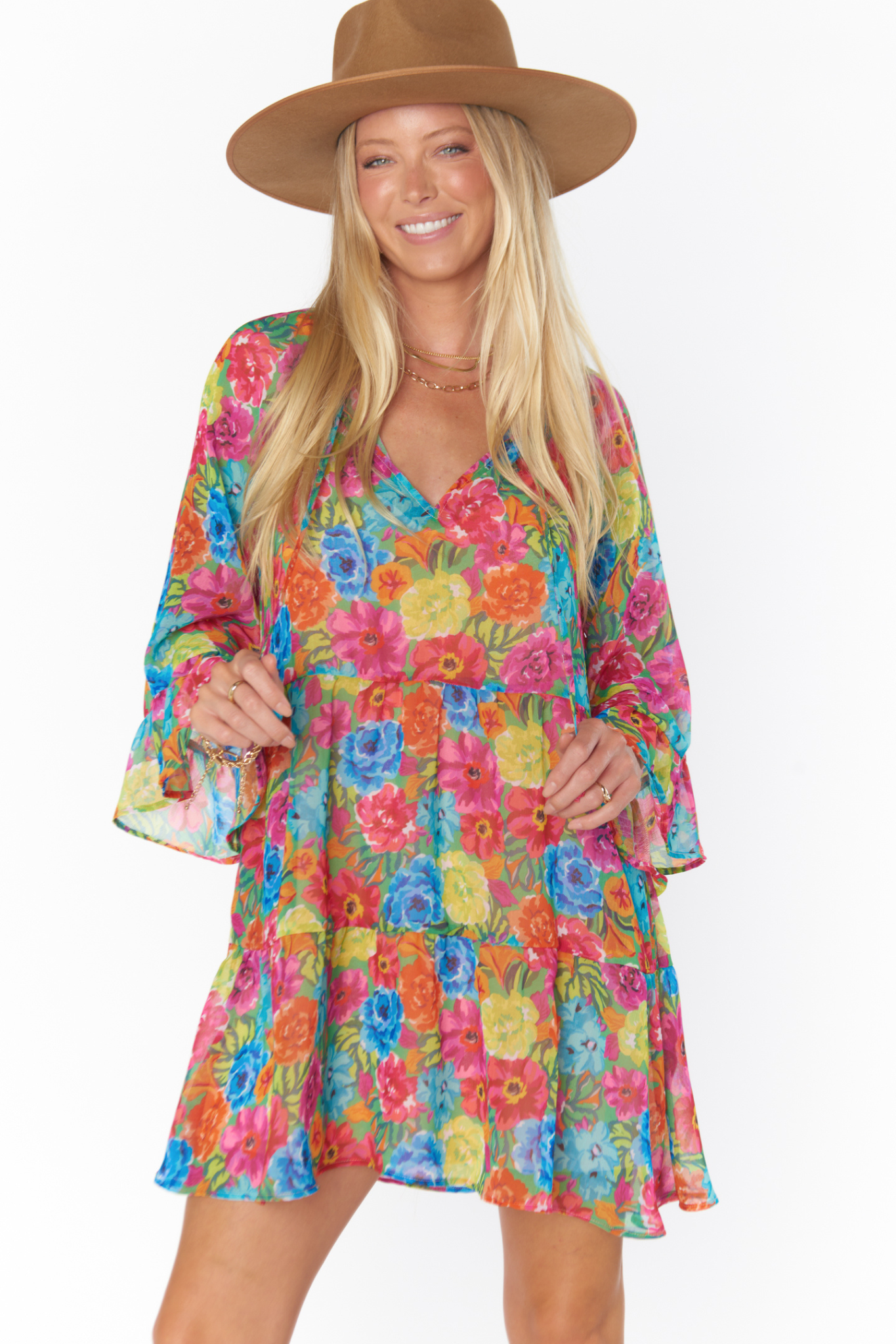 Viola Floral Soiree Mini Dress
