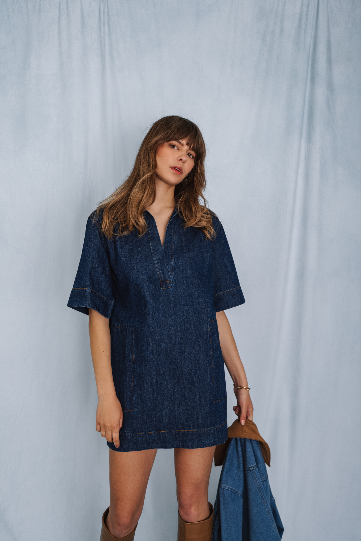 Evelina Denim Dress