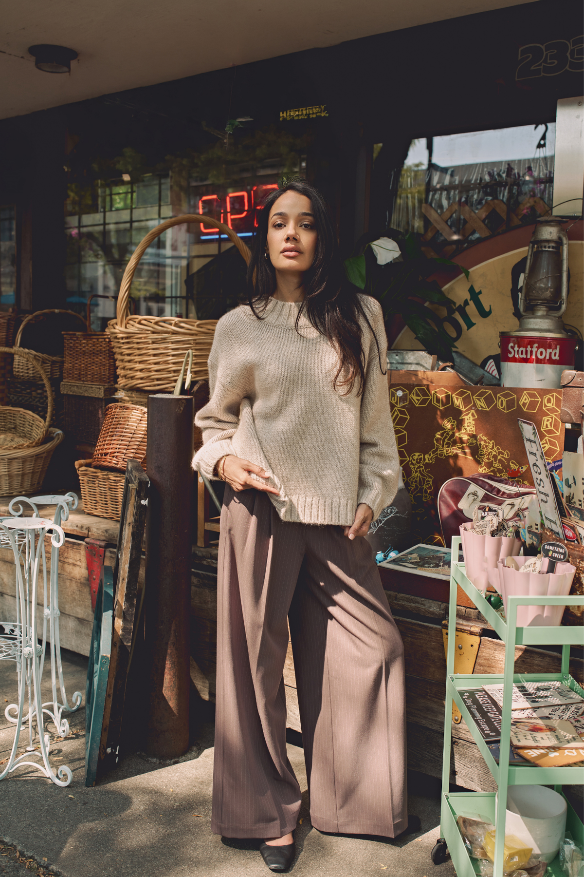 Tova Heather Pebble Sweater