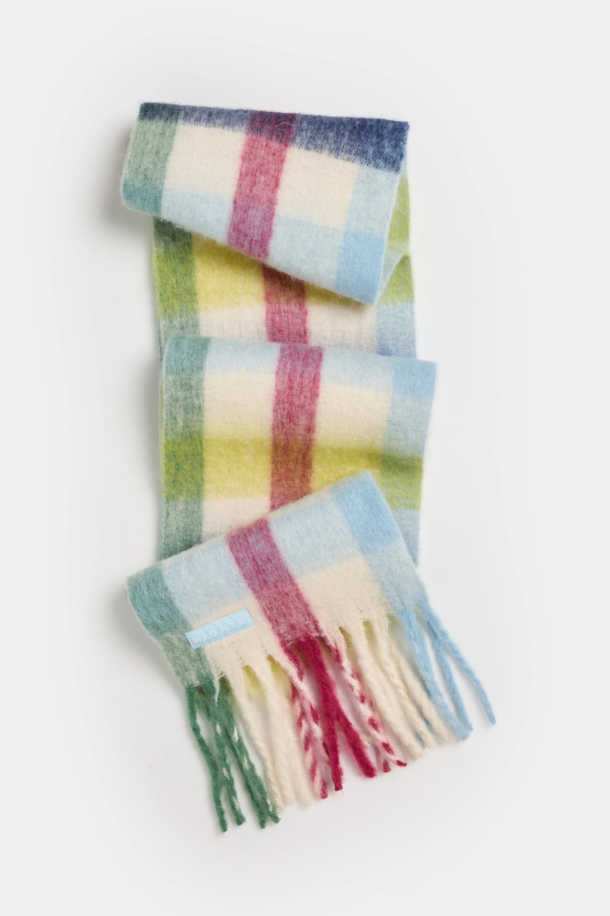 Multicolor Plaid Blanket Scarf