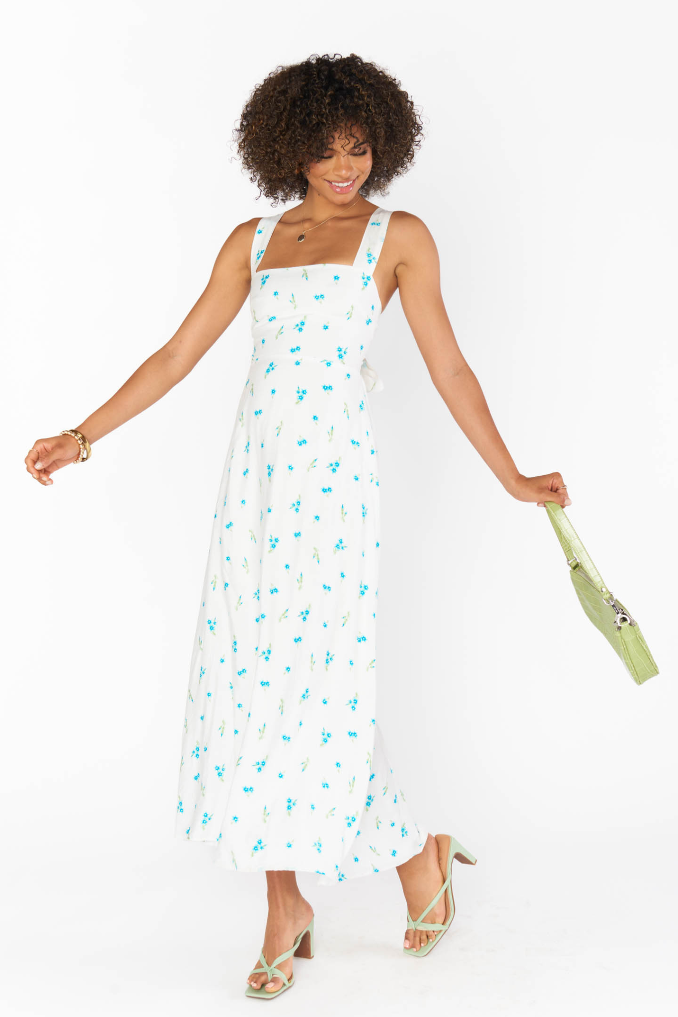 Marmont Bluebell Ditsy Midi Dress