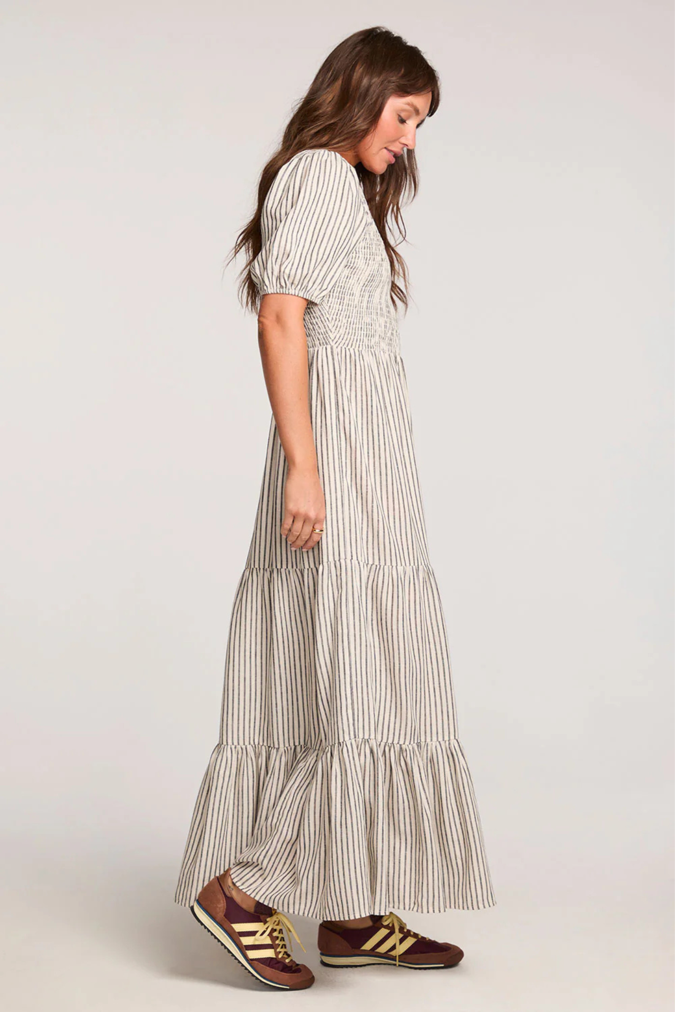 Zeppelin Striped Midi Dress