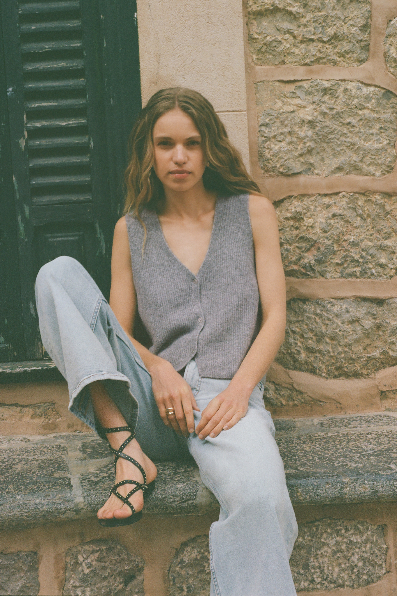 Bryce Heather Grey Sweater Vest