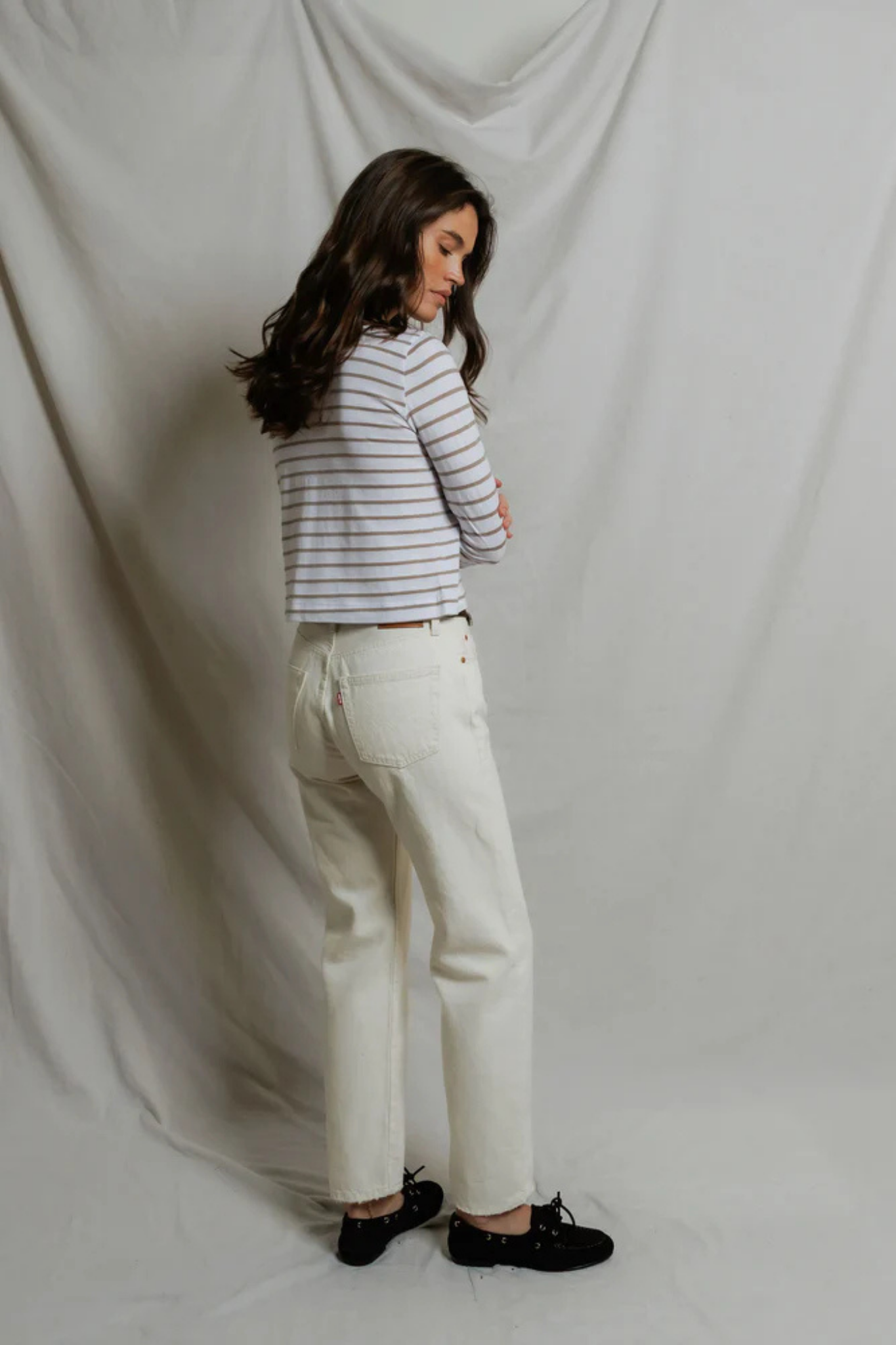 Parker Driftwood Stripe Top