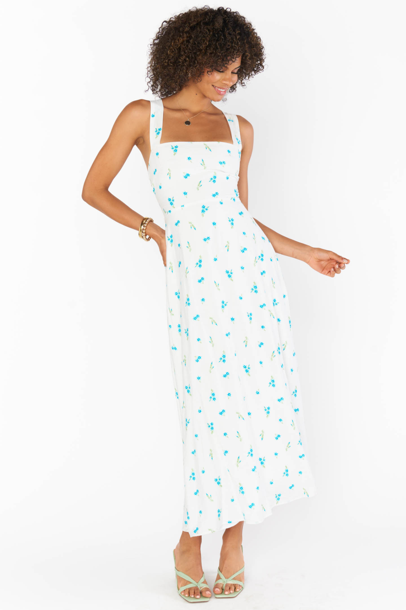 Marmont Bluebell Ditsy Midi Dress