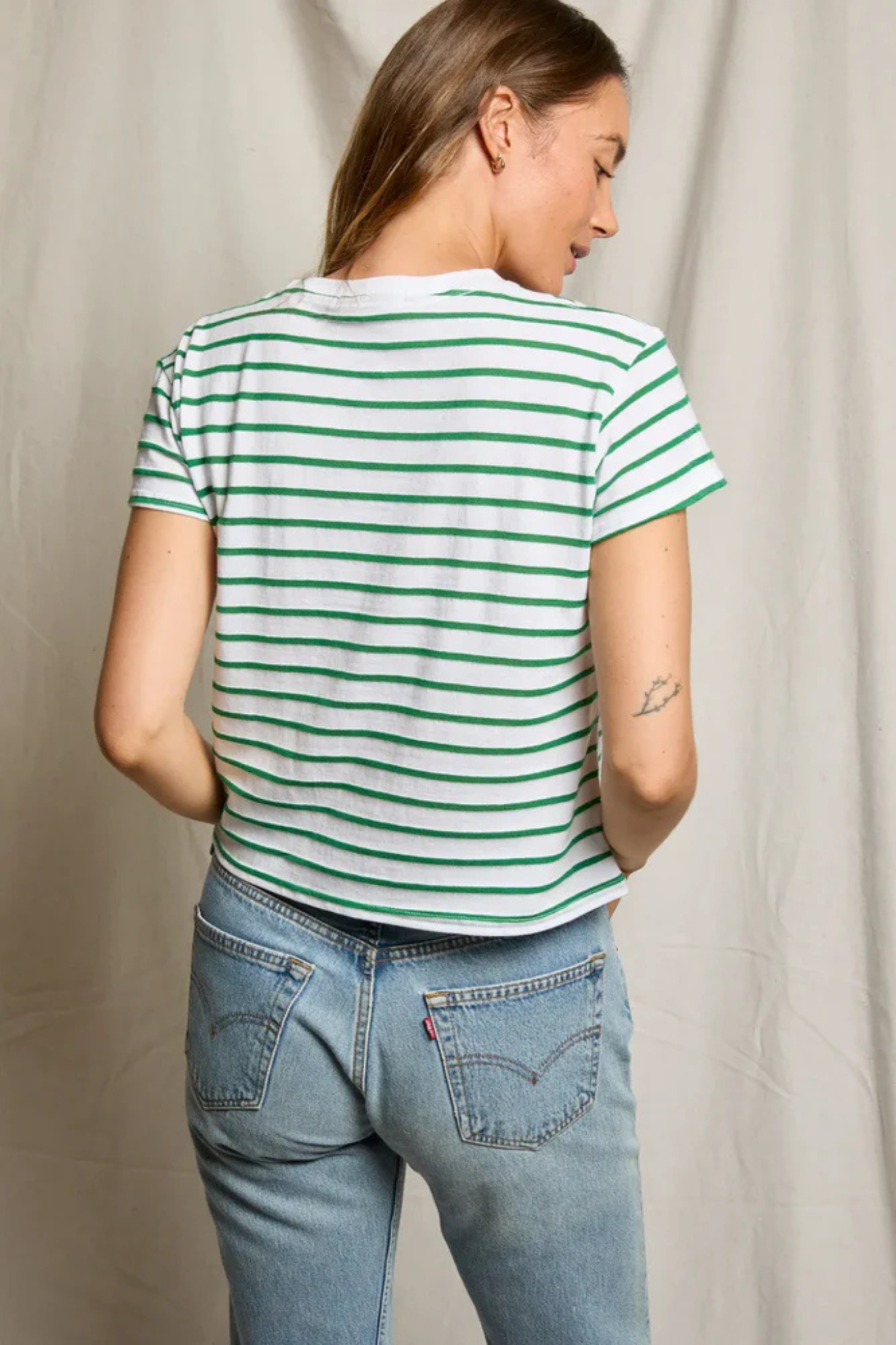 Everett Grass Stripe Tee