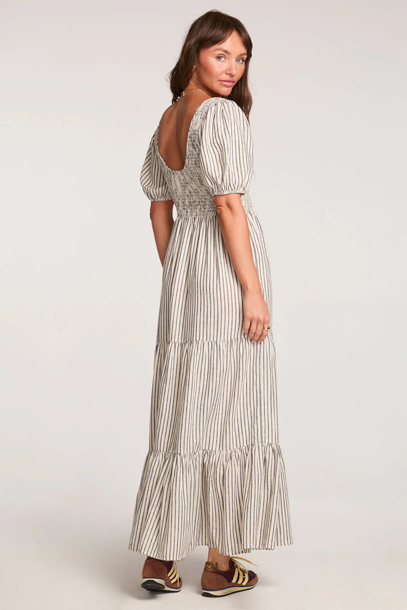 Zeppelin Striped Midi Dress