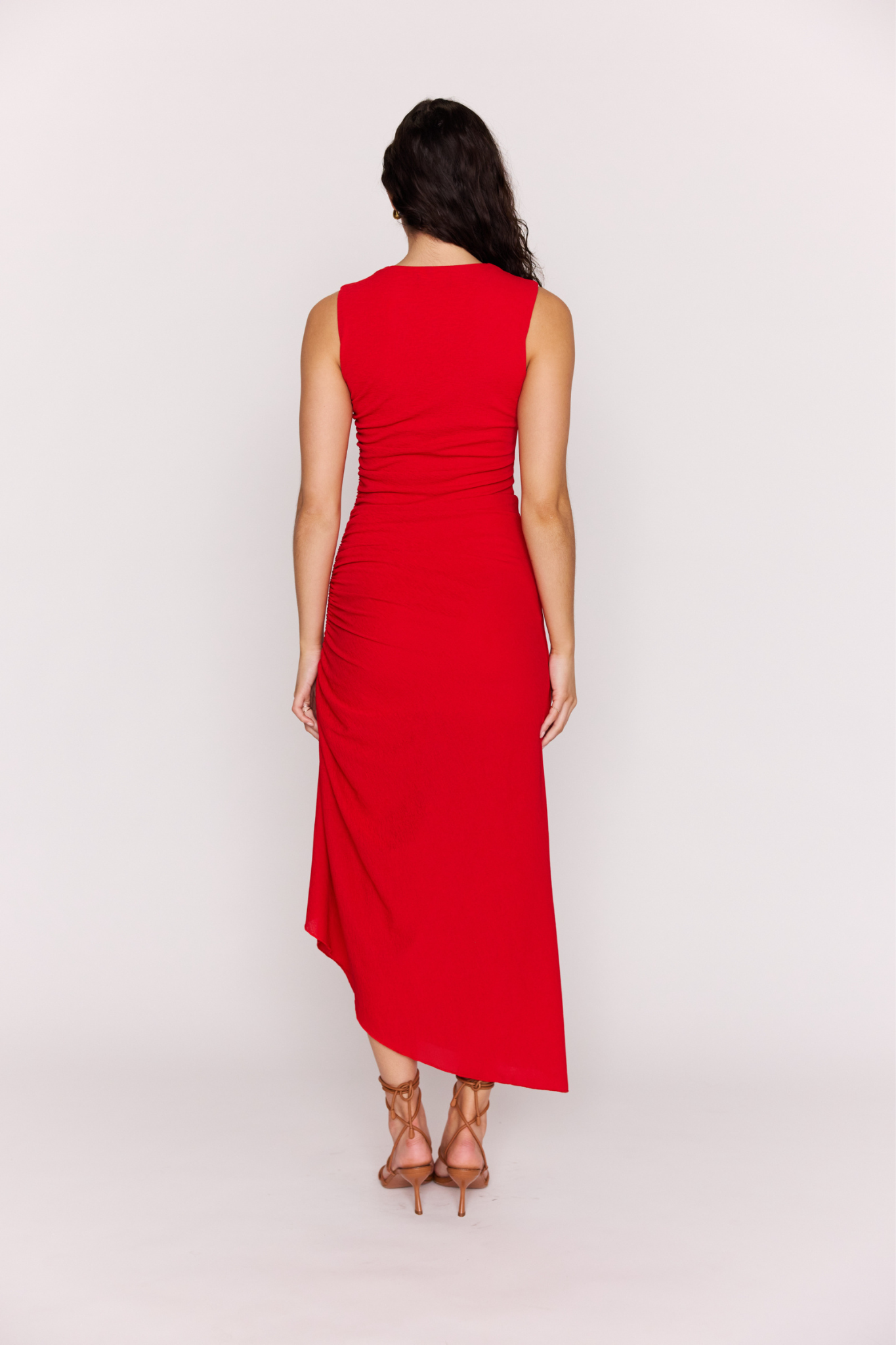 Rosa Red Midi Dress