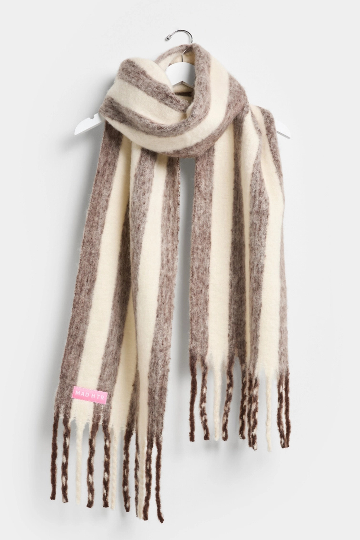 Espresso Stripe Blanket Scarf