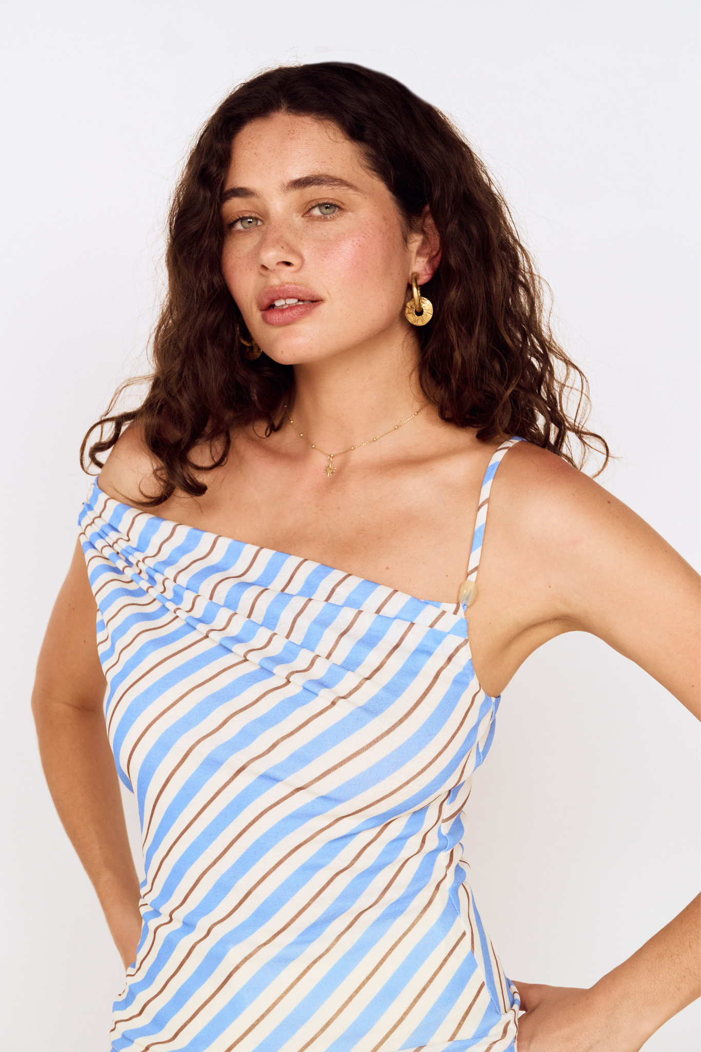 Sancia Stripe Mesh Tank