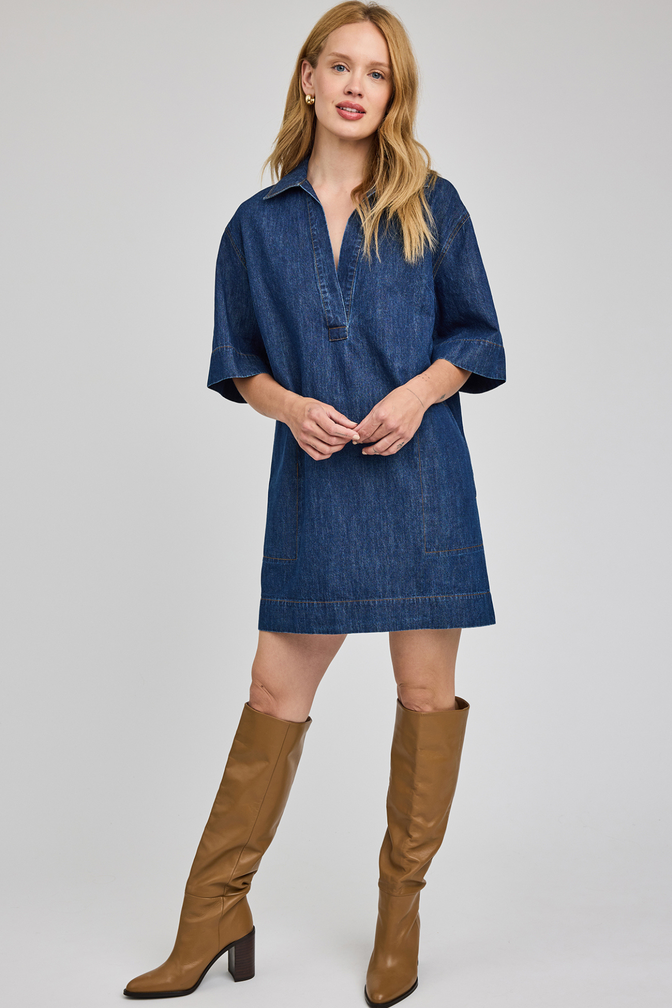 Evelina Denim Dress