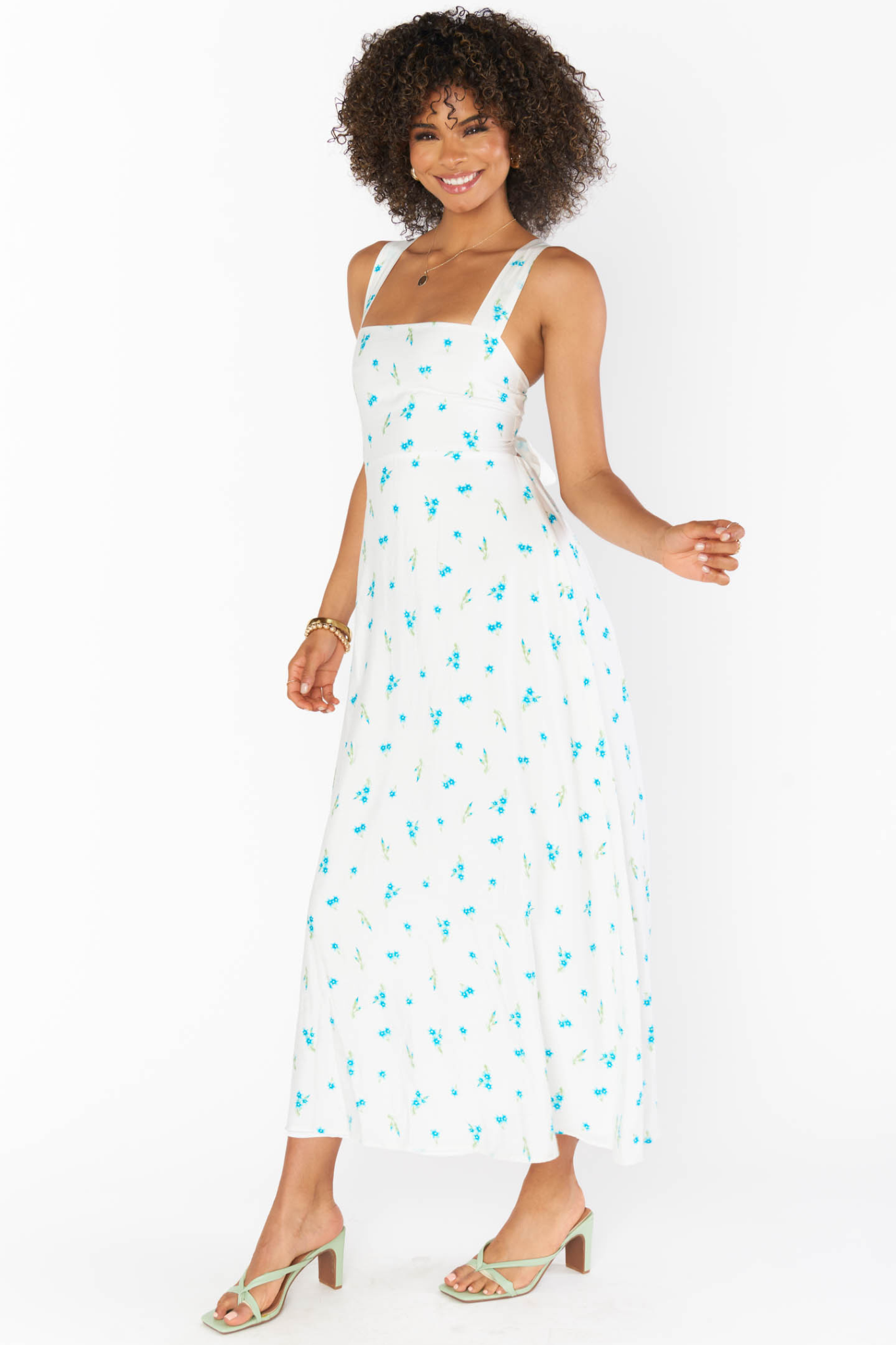 Marmont Bluebell Ditsy Midi Dress