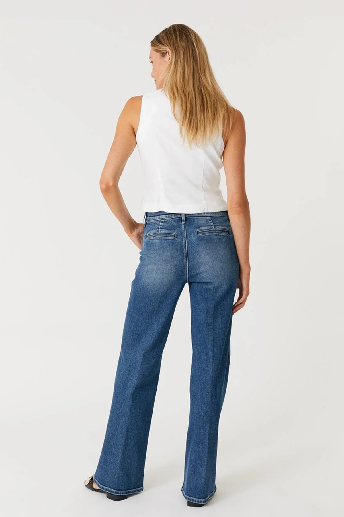 Ellis Blue Strand Denim Trouser