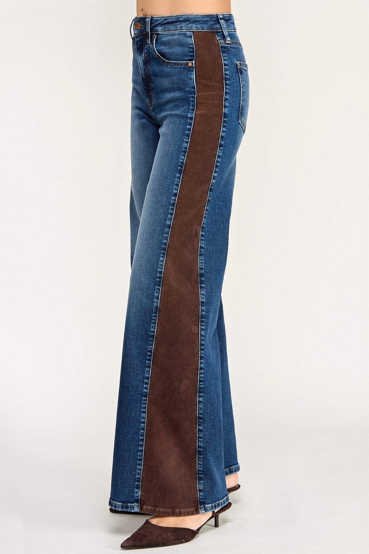 Kai Baja Cord Stripe Wide Leg