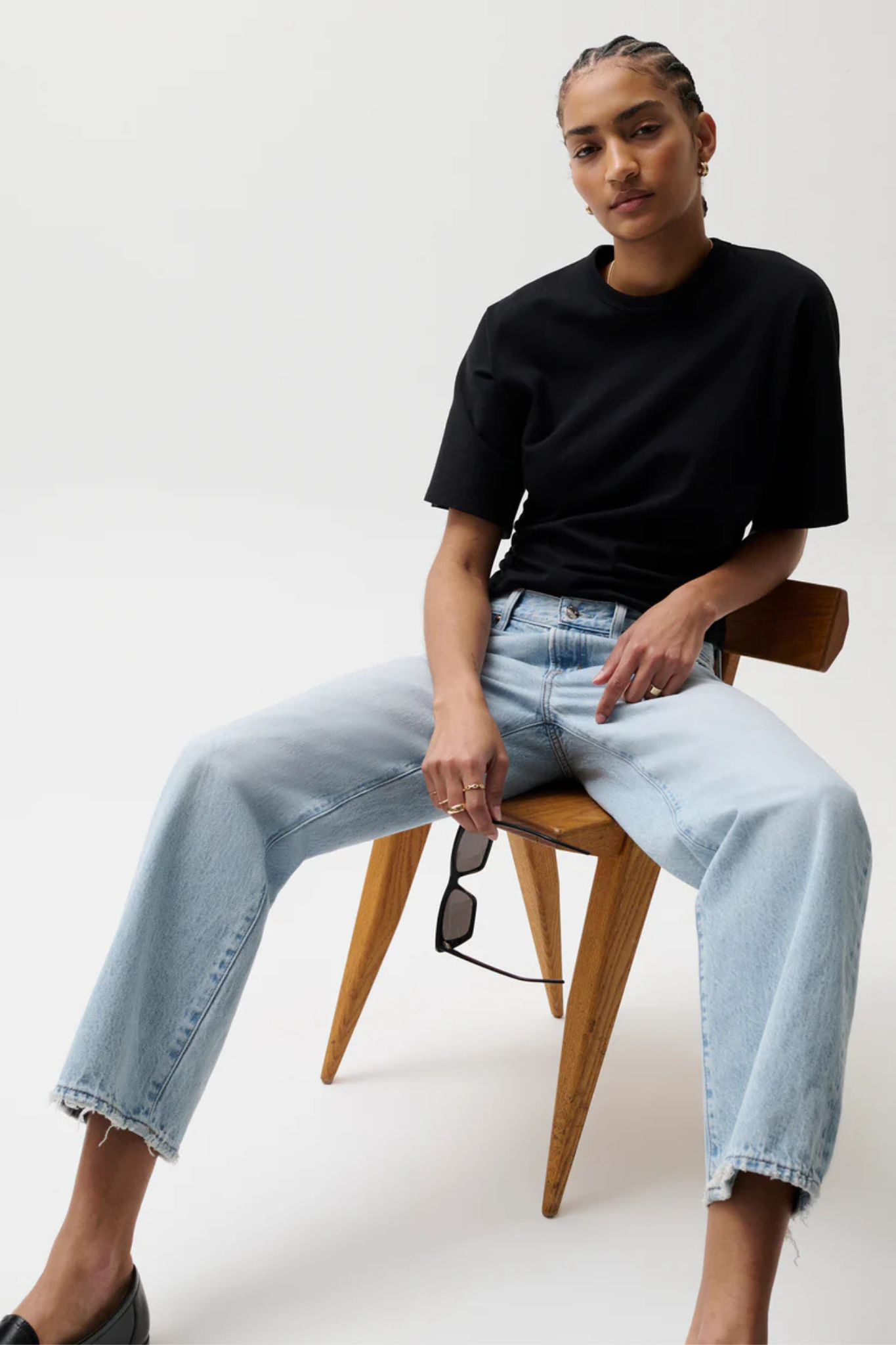 Lexi Dolce Vita Mid Rise Bowed Straight