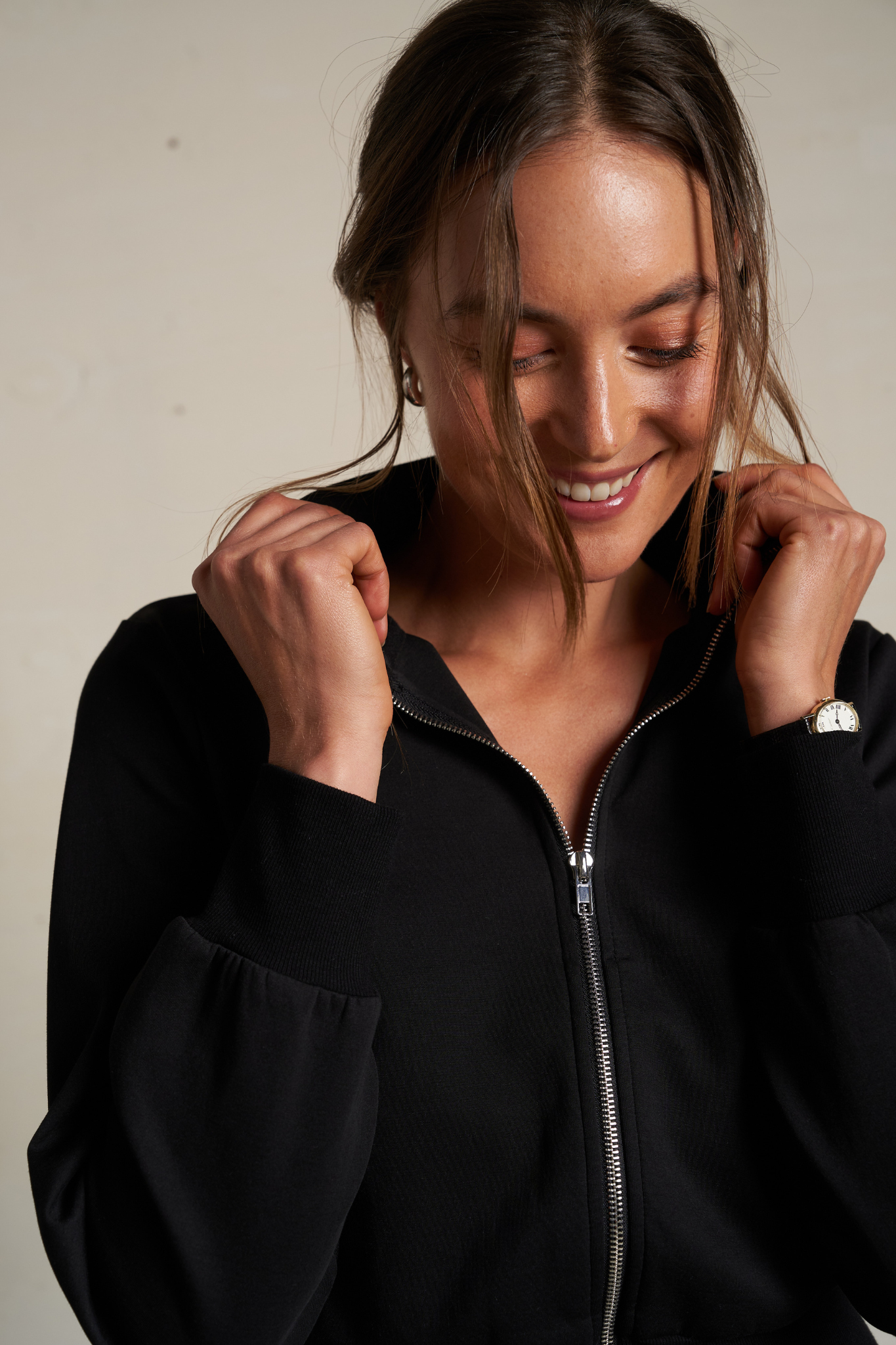 Milana Black Travel Track Jacket