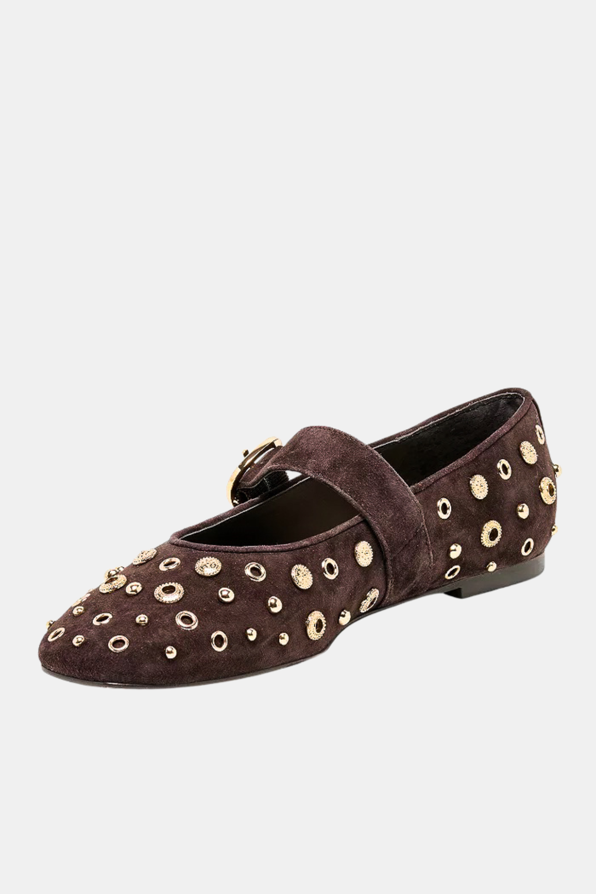 Mella Java Suede Stud Flat