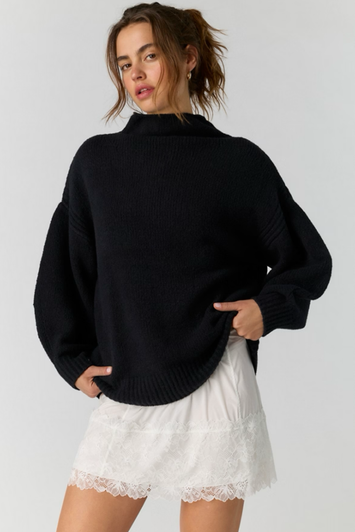 Beaumont Black Tunic Sweater