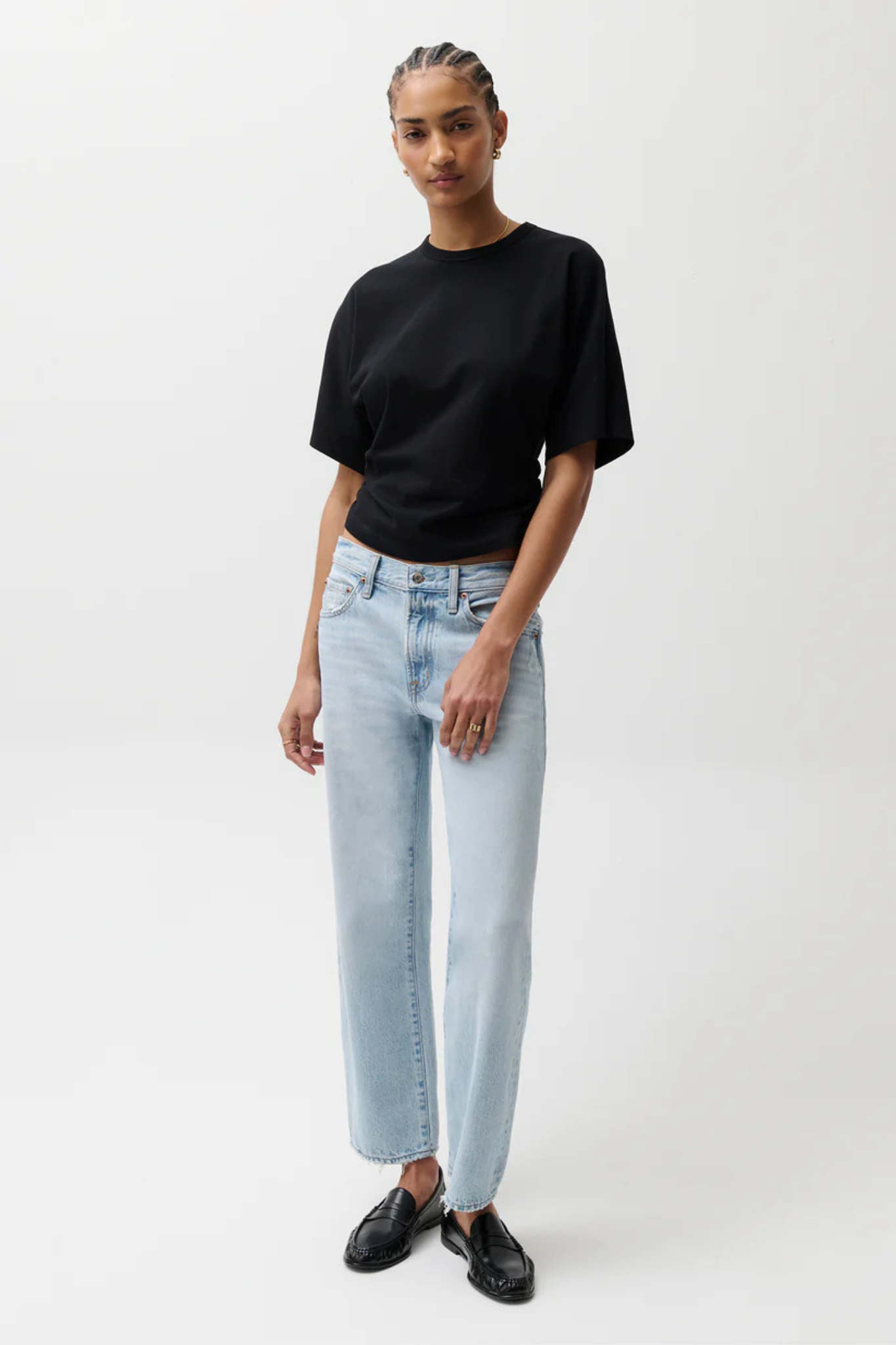 Lexi Dolce Vita Mid Rise Bowed Straight