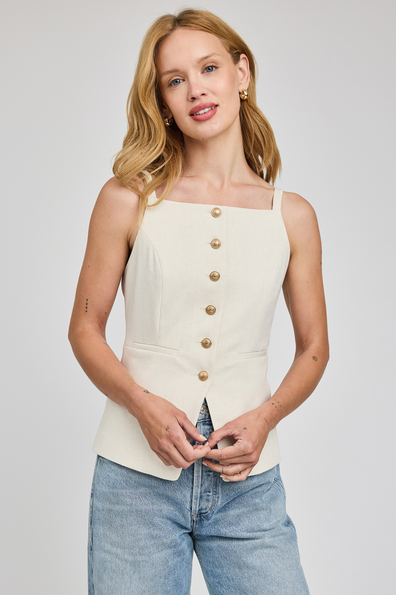 Harper Heather Cream Tank