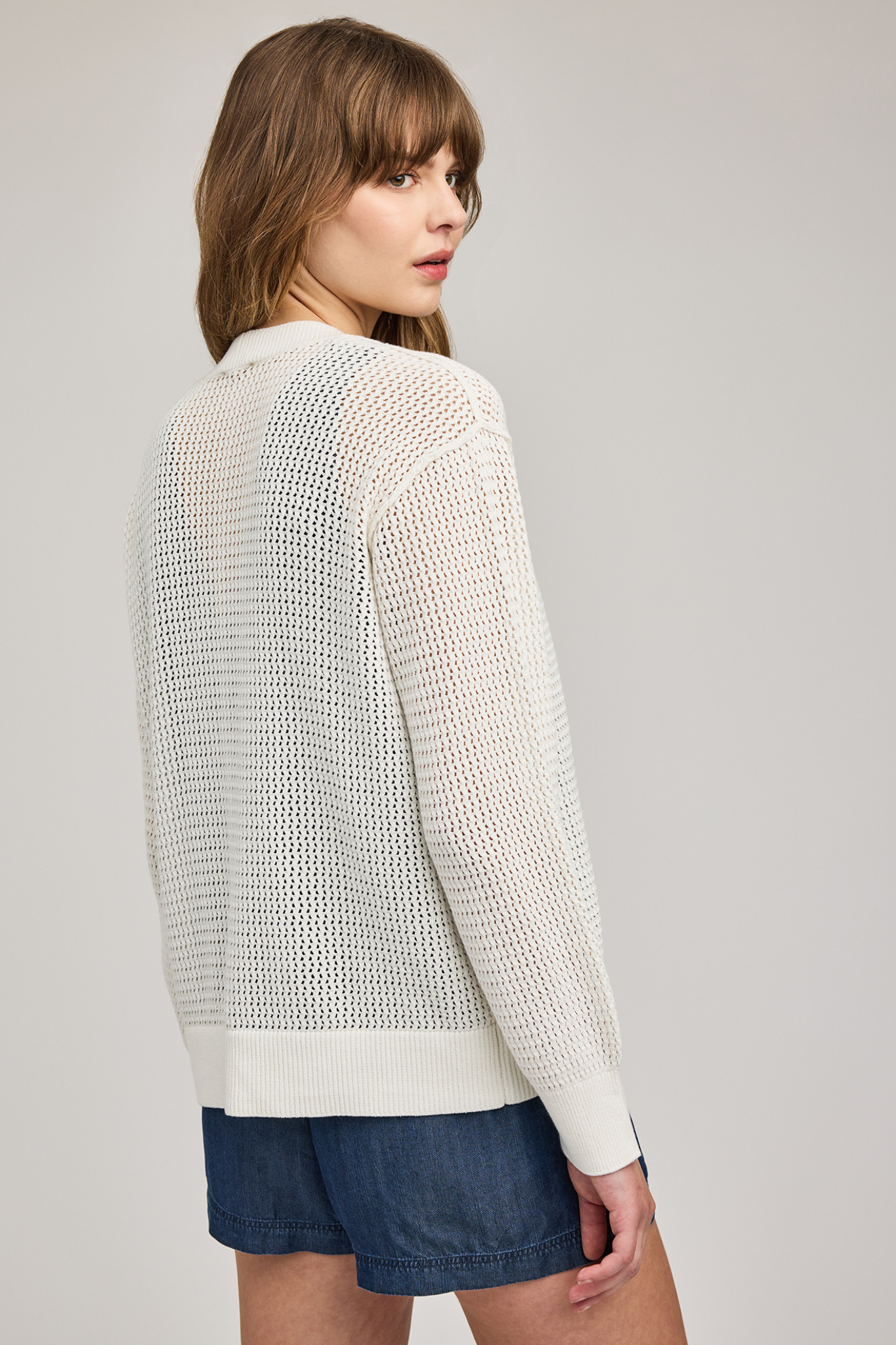 Drew White Cardigan