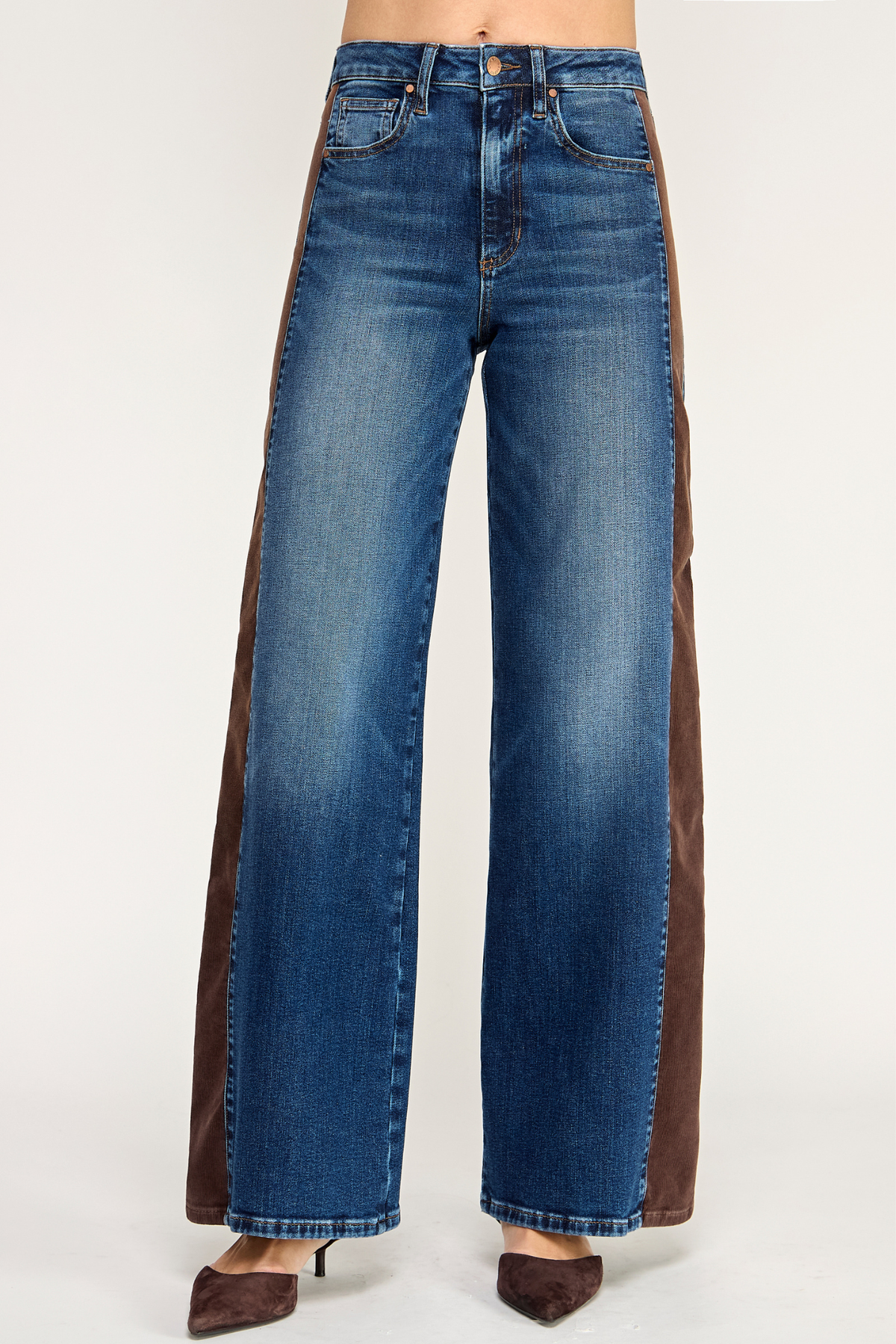 Kai Baja Cord Stripe Wide Leg