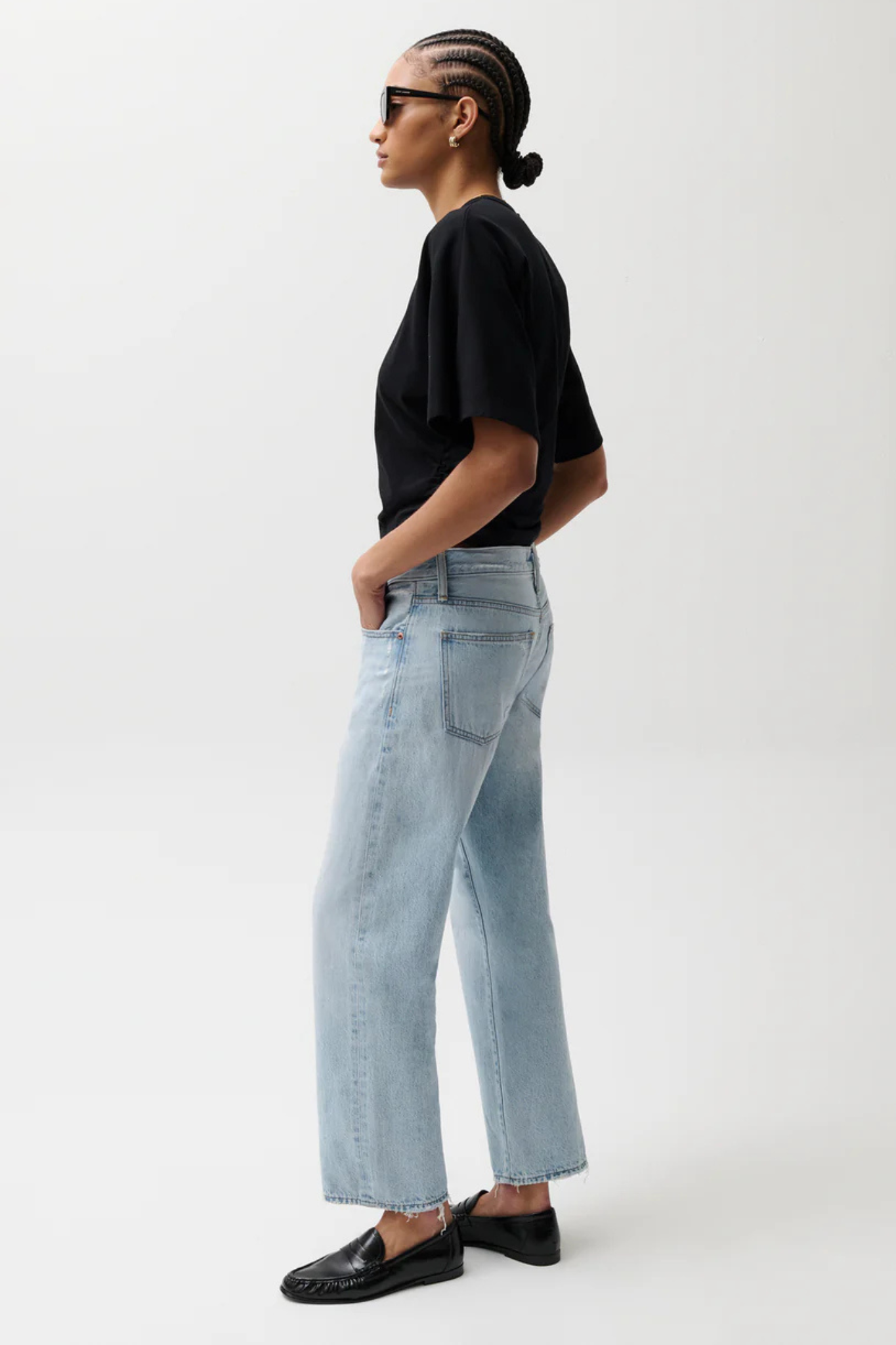 Lexi Dolce Vita Mid Rise Bowed Straight