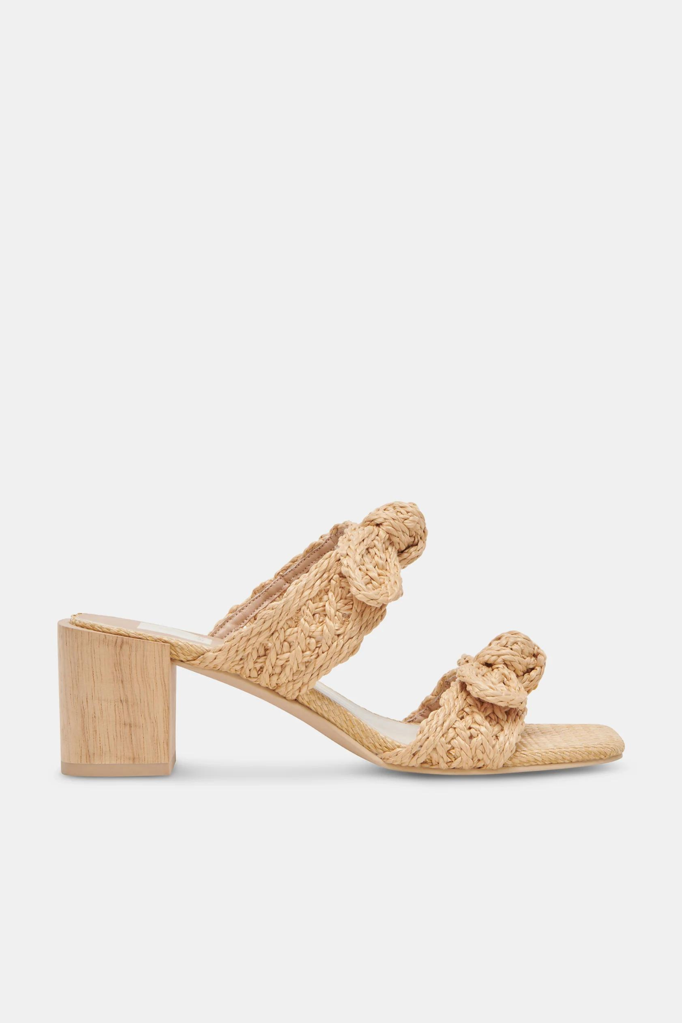 Zemmie Natural Raffia Heel - Last One (Size 10)