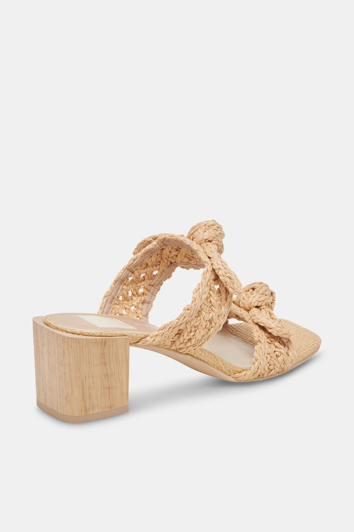 Zemmie Natural Raffia Heel - Last One (Size 10)