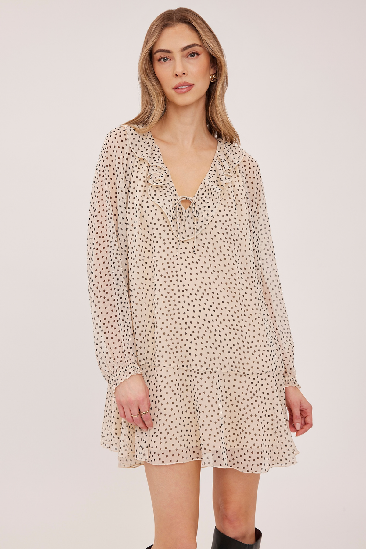 Esmeralda Cream Mini Dress