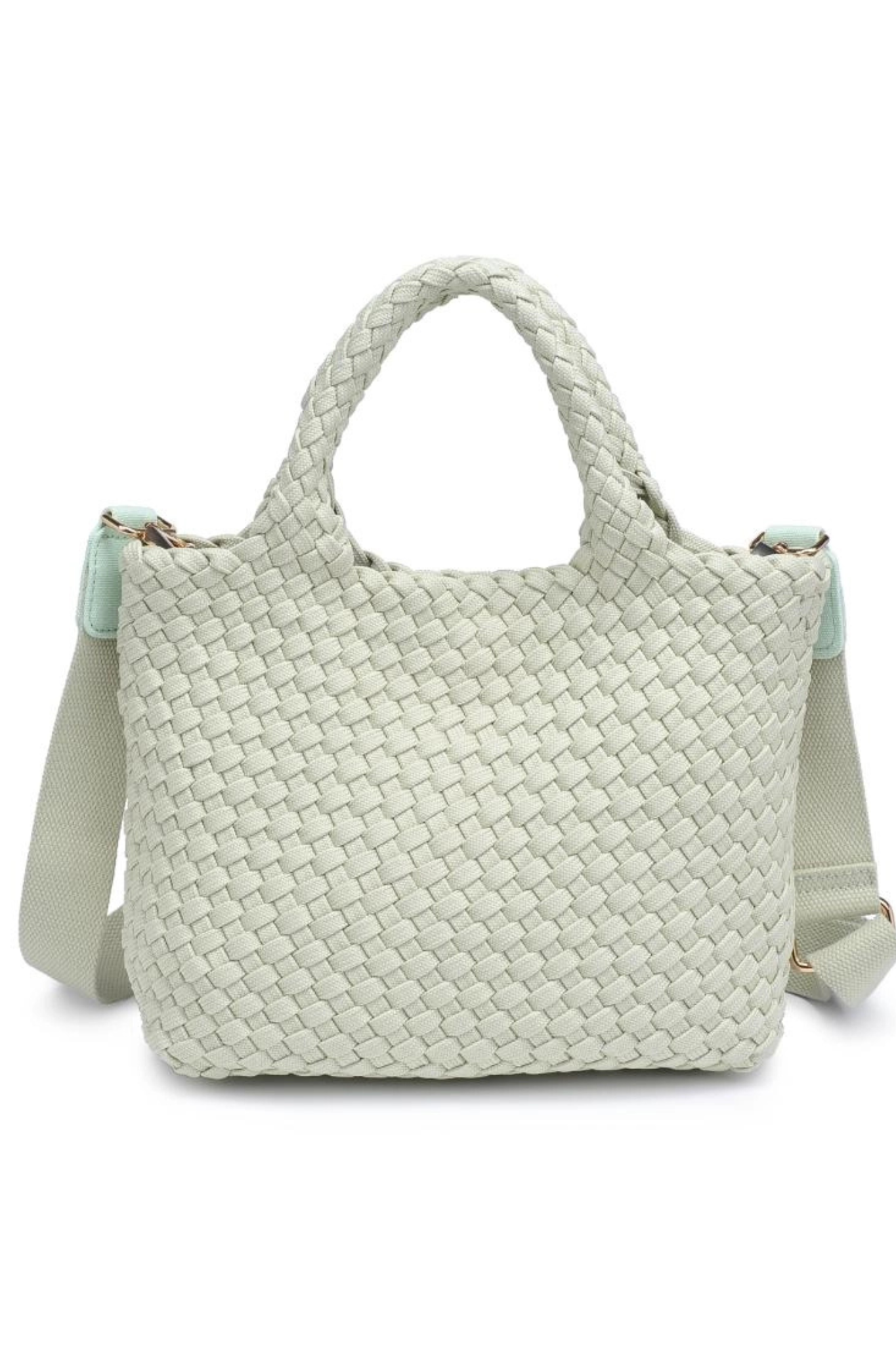 Sky's The Limit Small Pistachio Laced Up Tote