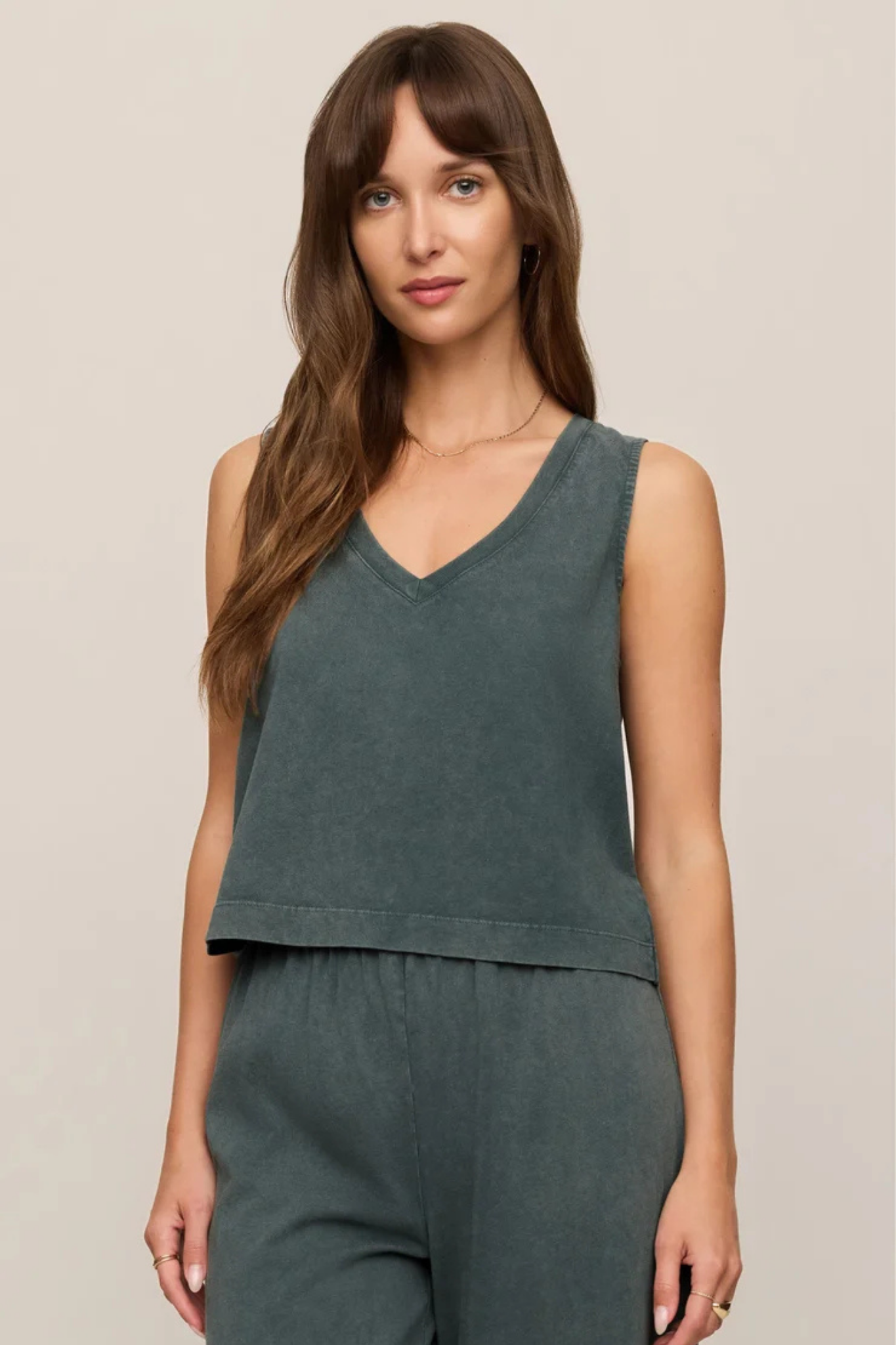 Sloane Emerald Cove V-Neck Tank