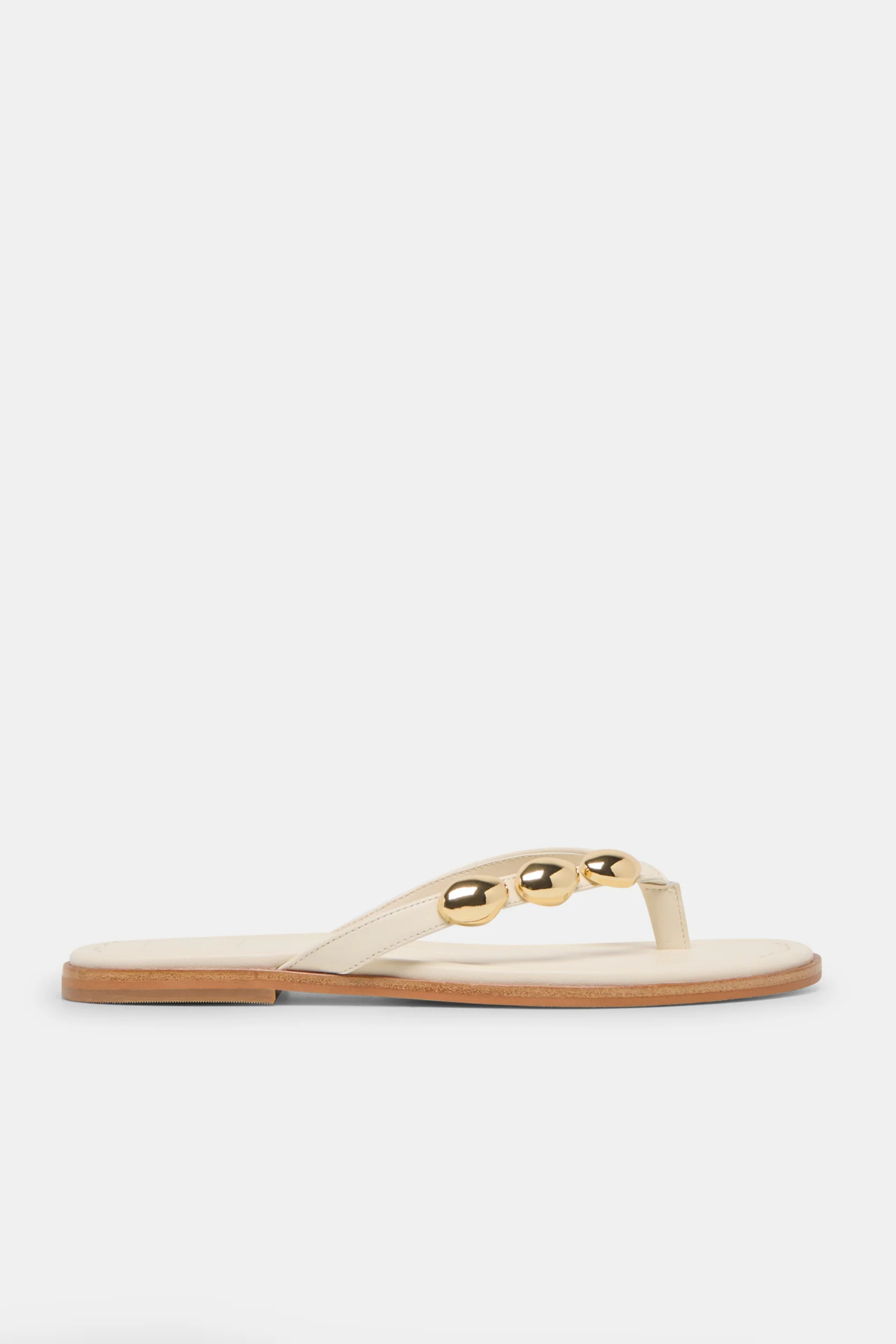 Juny Off White Leather Sandal