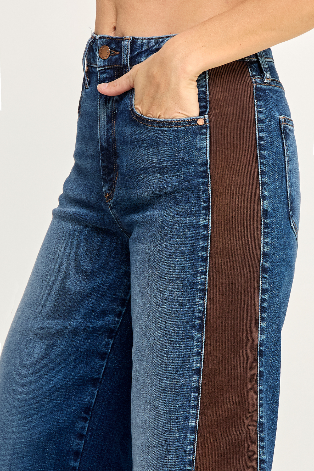 Kai Baja Cord Stripe Wide Leg