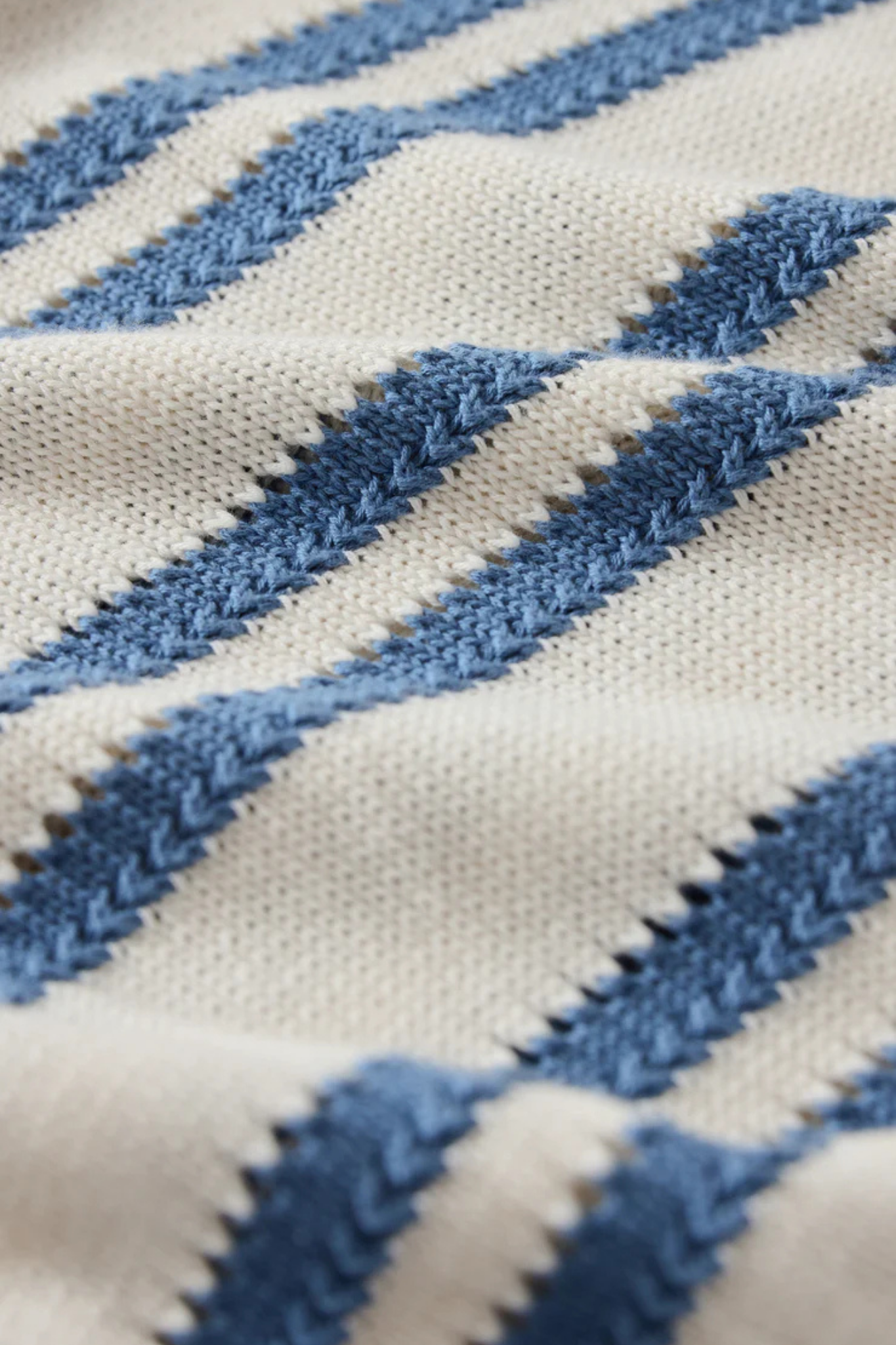 Prado Lake Blue Stripe Sweater Tee