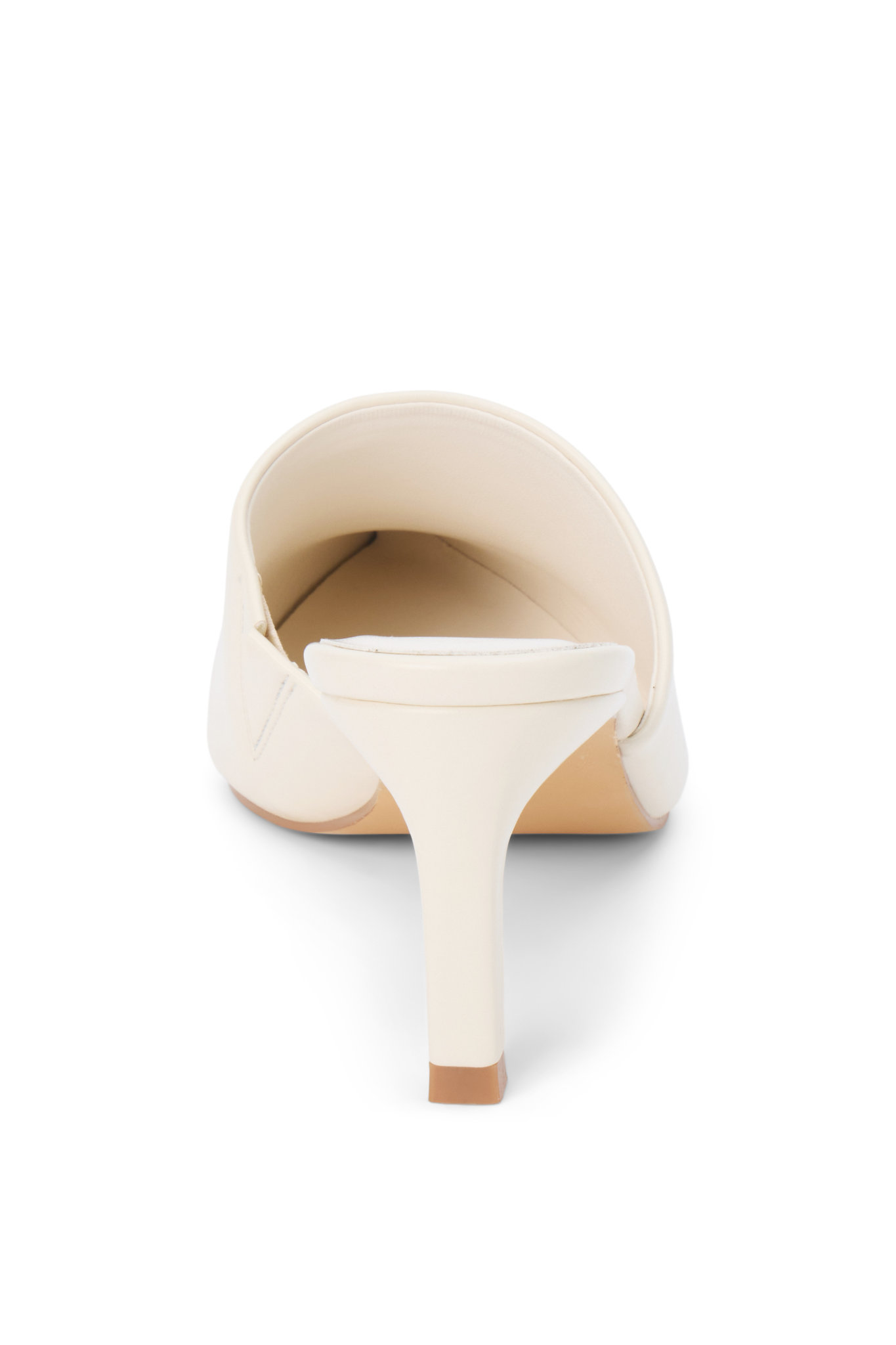 Garret Ivory Heeled Mule