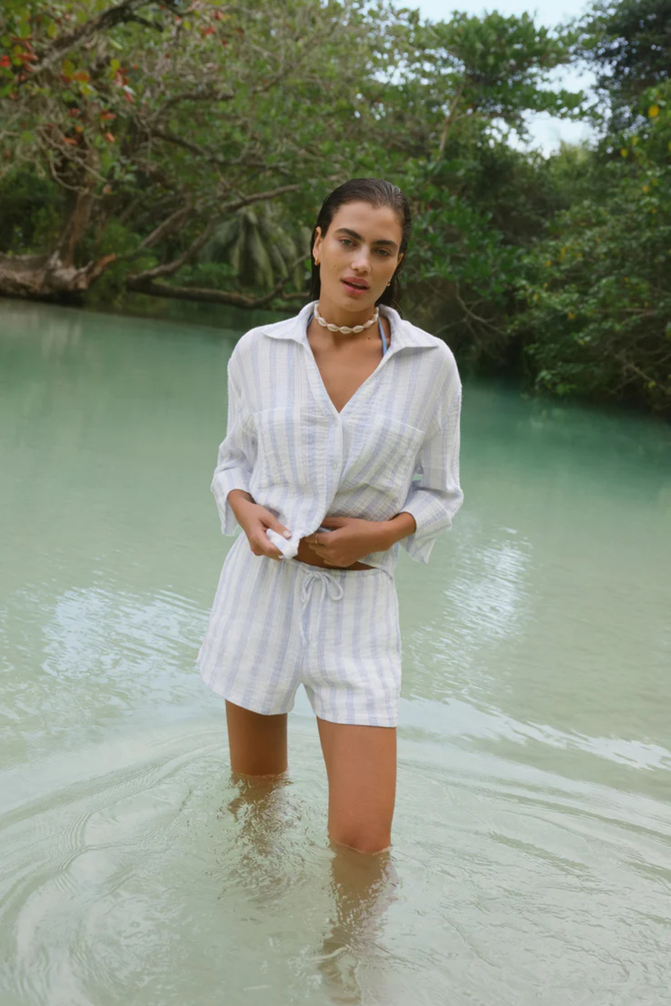 Daylight Sea Salt Striped Short