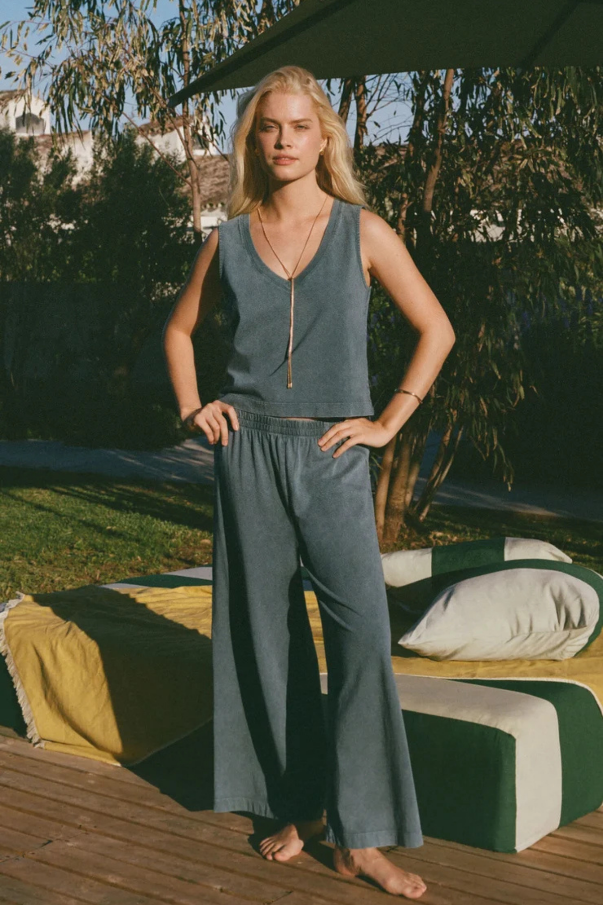 Sloane Emerald Cove V-Neck Tank