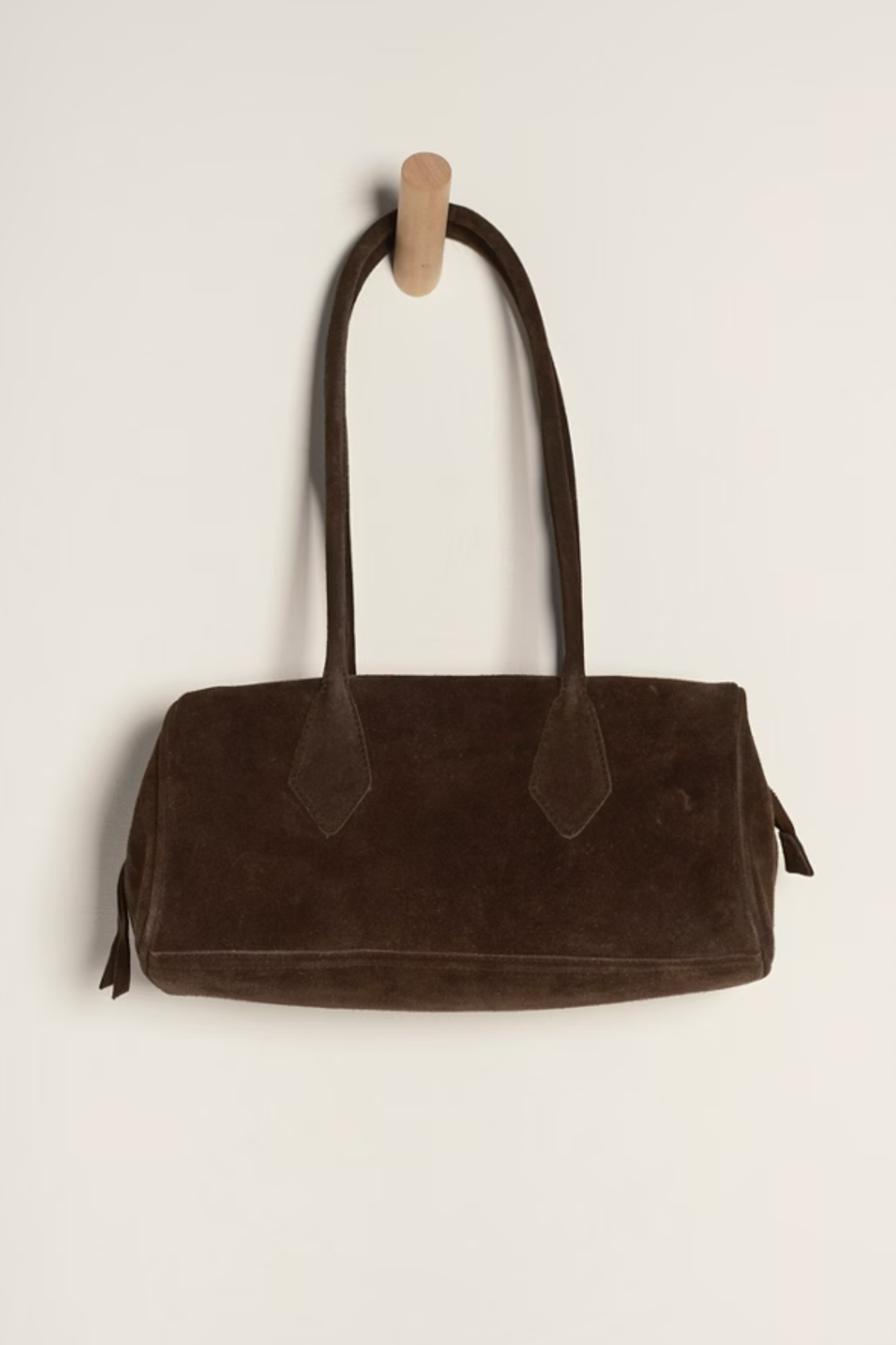 Sierra Chocolate Suede Shoulder Bag