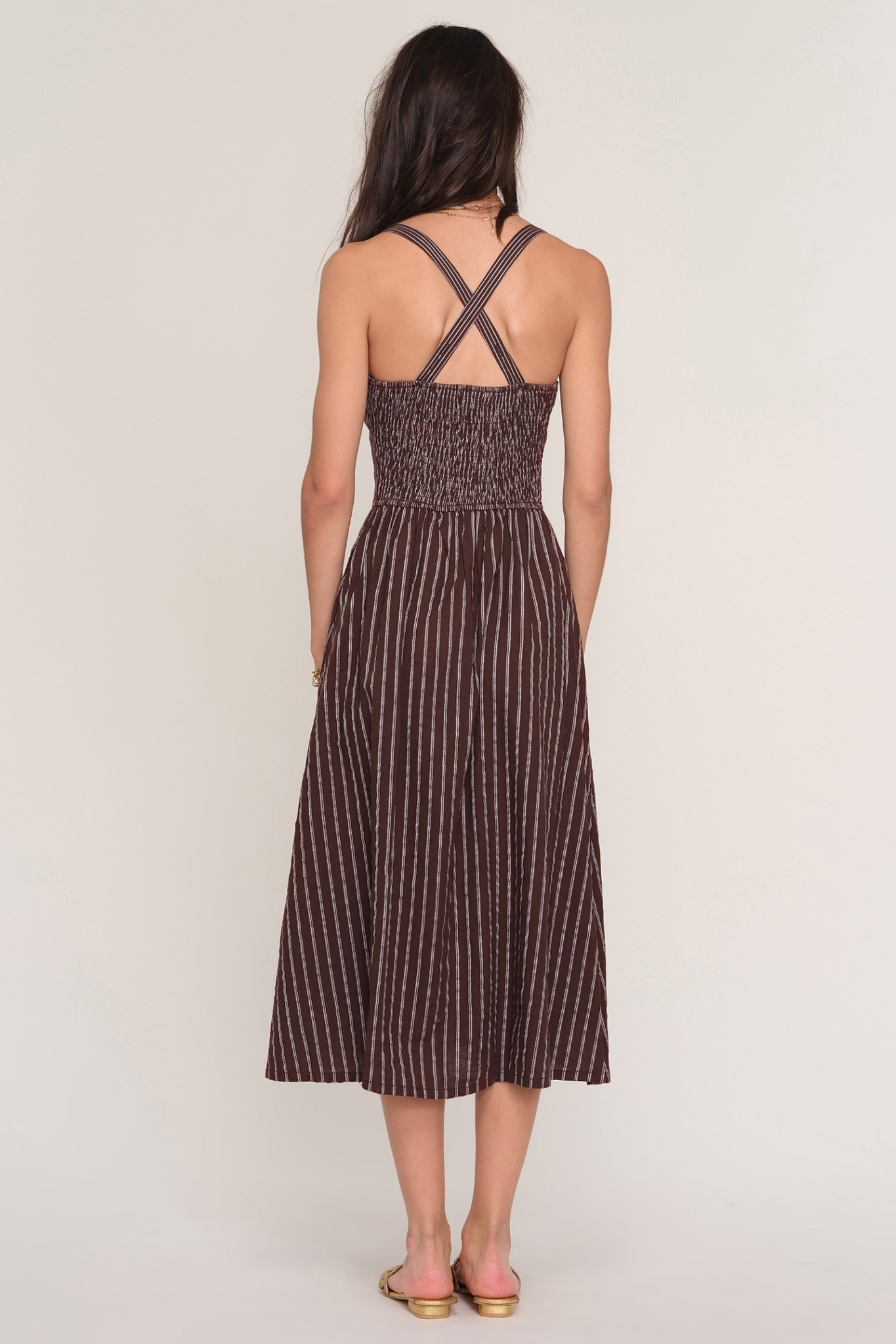 Klimt Espresso Midi Dress