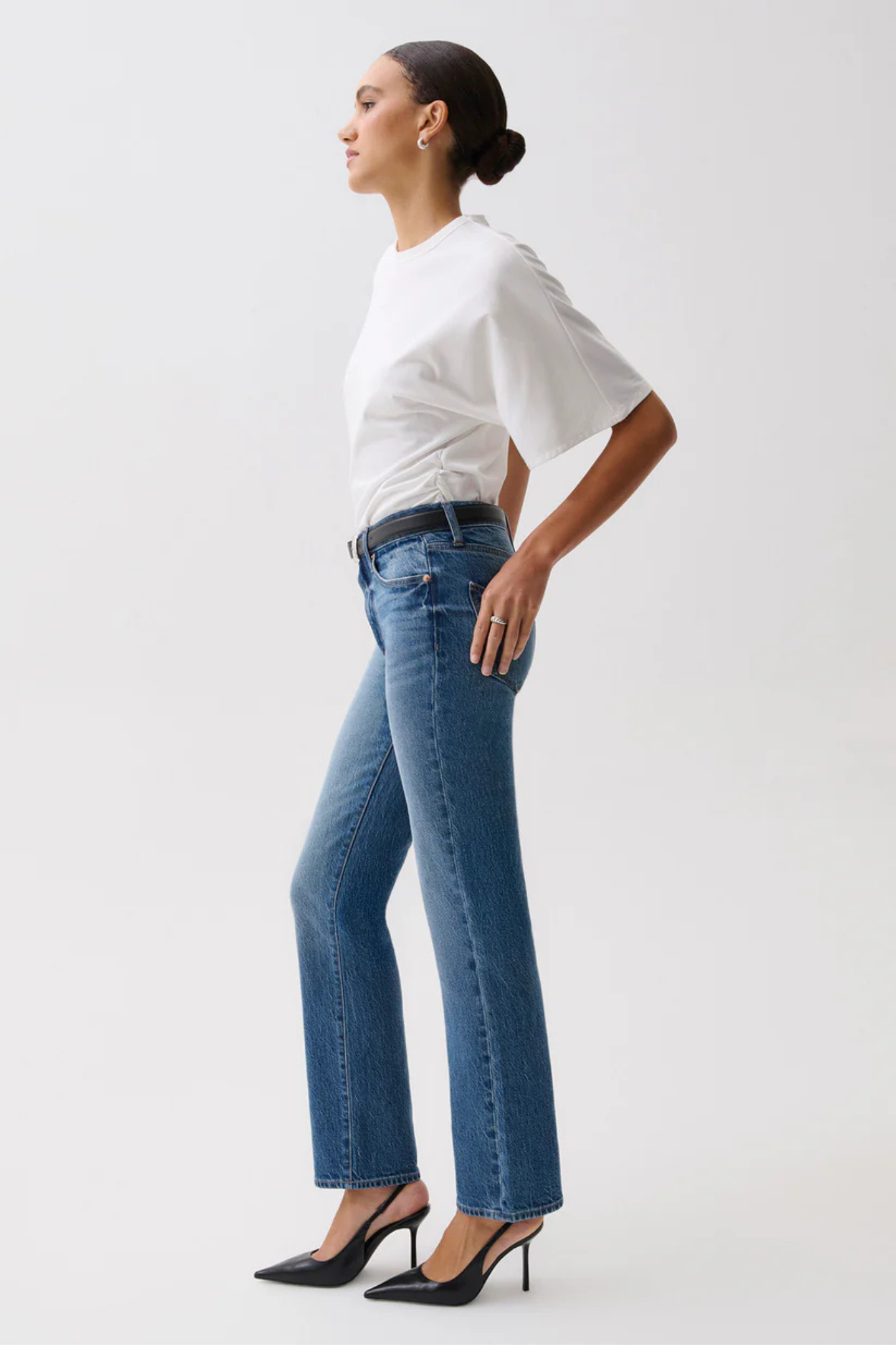 Aleks Sea Salt Mid Rise Straight