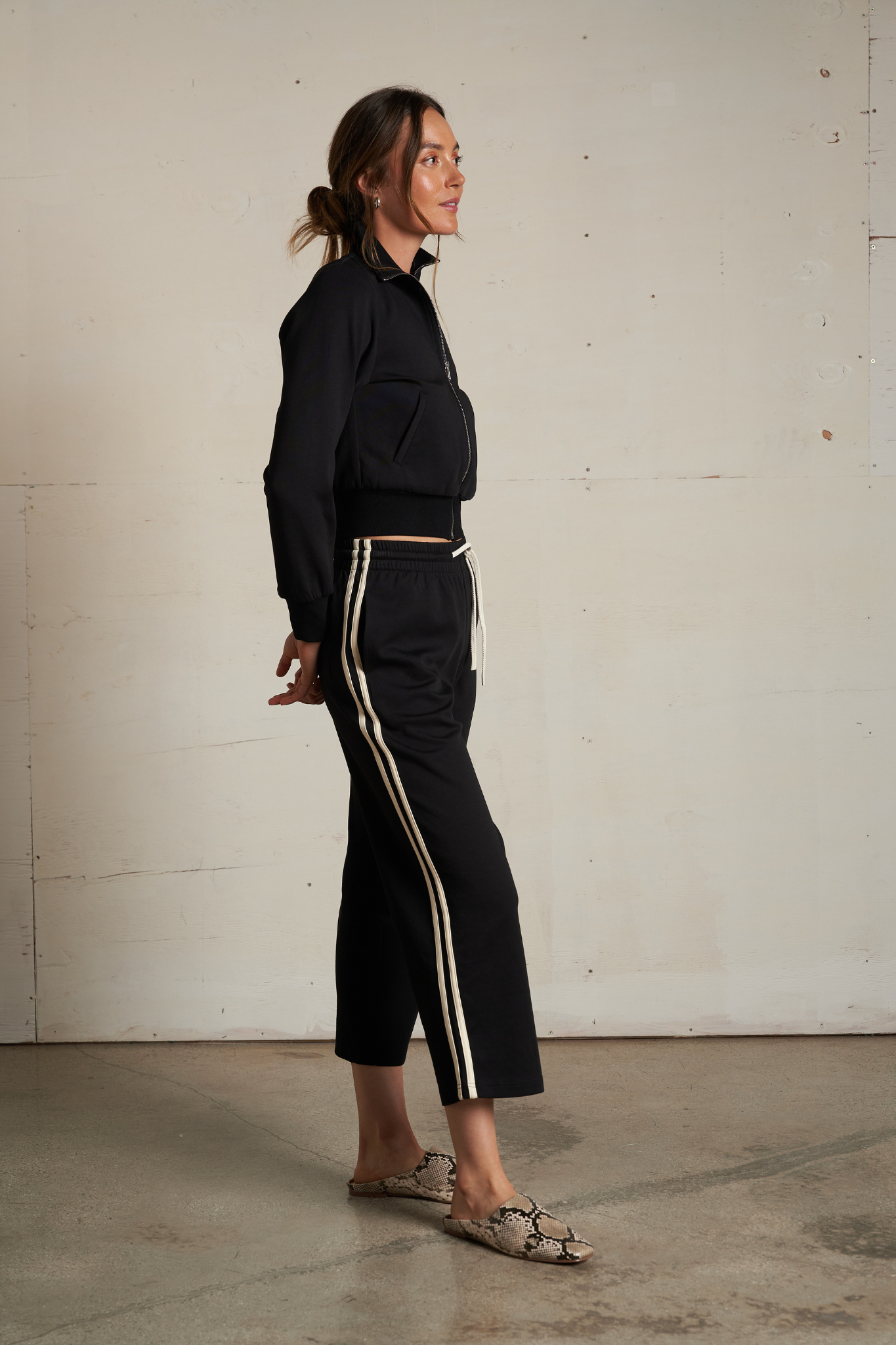 Milana Black Travel Track Jacket