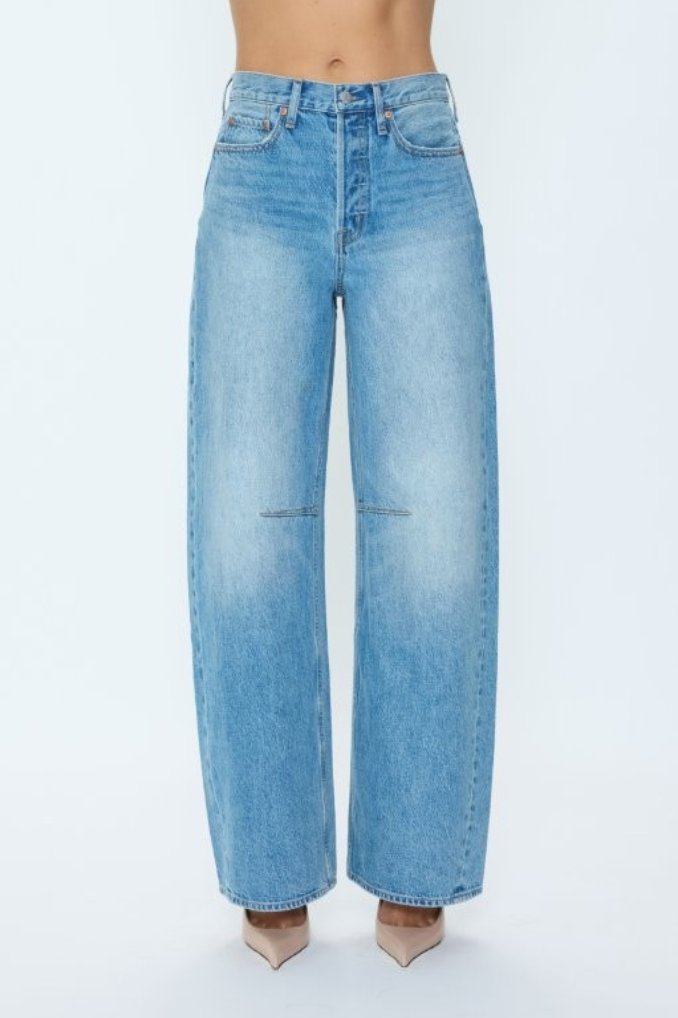 Sydney Hazy High Rise Bowed Wide Leg