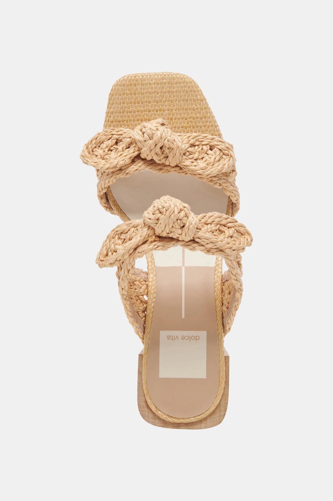 Zemmie Natural Raffia Heel - Last One (Size 10)