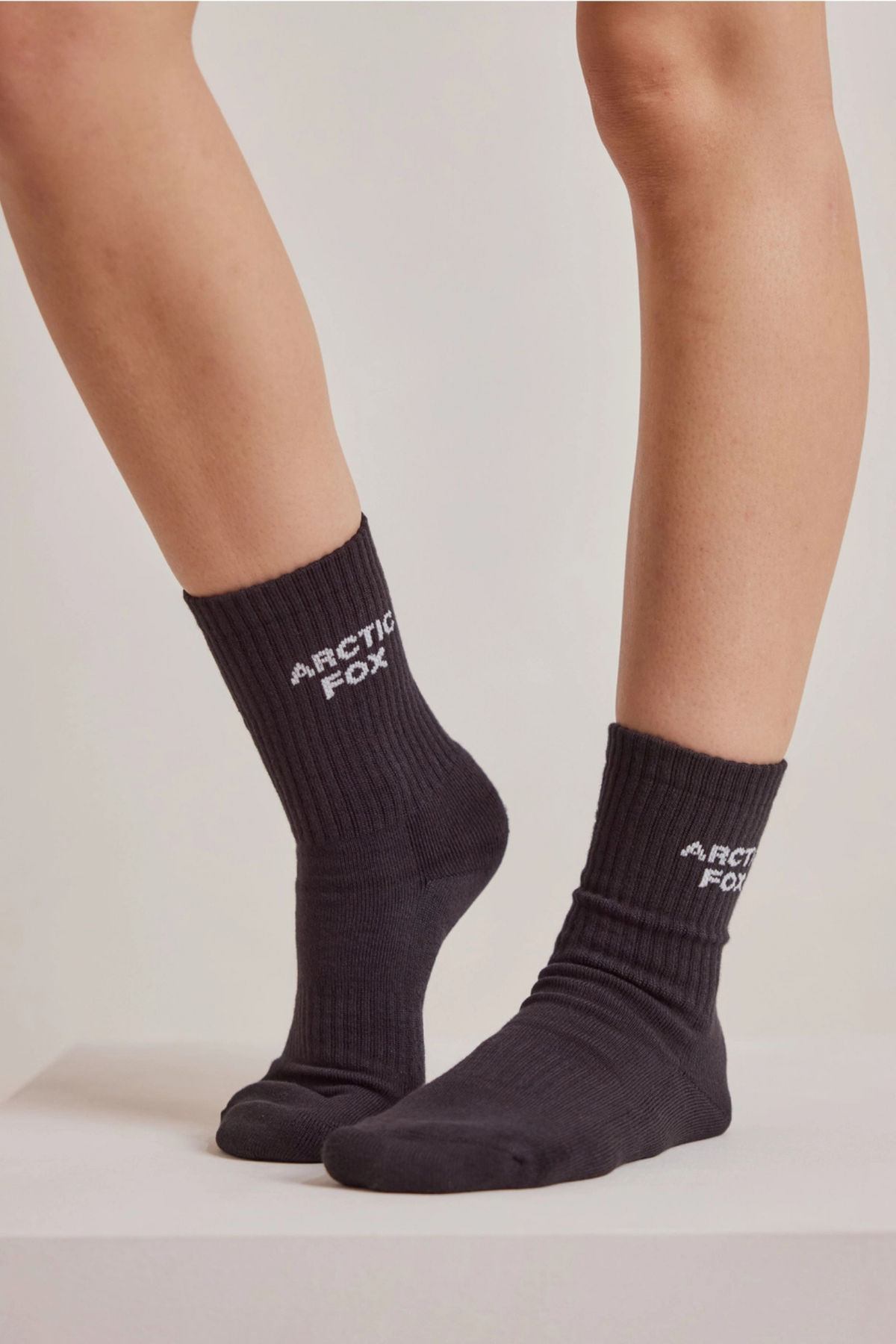 Washed Black Sporty Socks